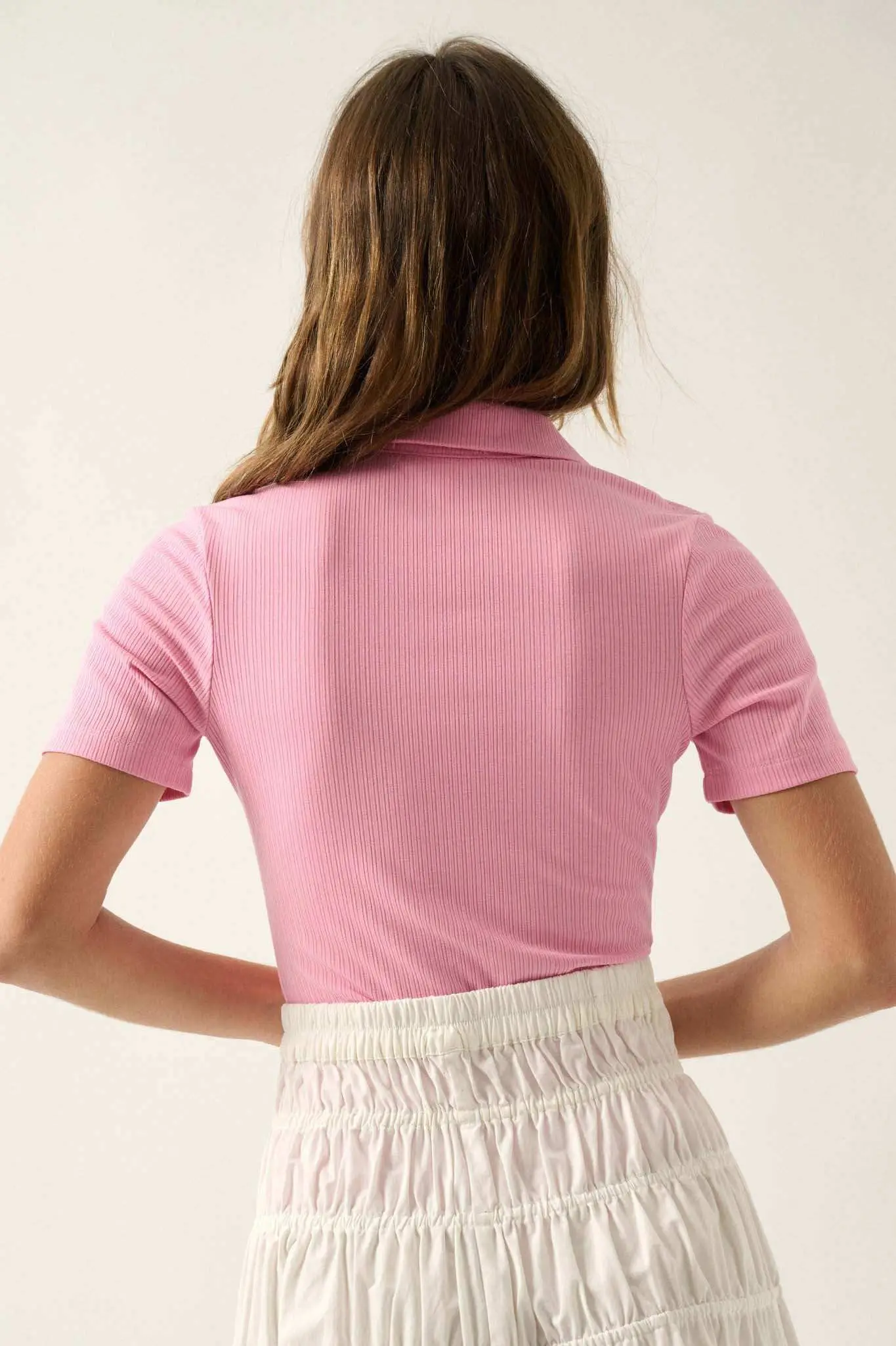 Promise the Label Rib-Knit Polo Bodysuit - Image 9