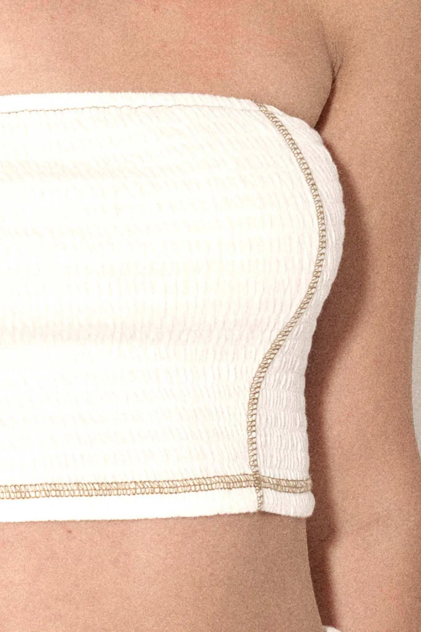 Promise the Label Smocked Jersey Bandeau Tube Top - Image 12