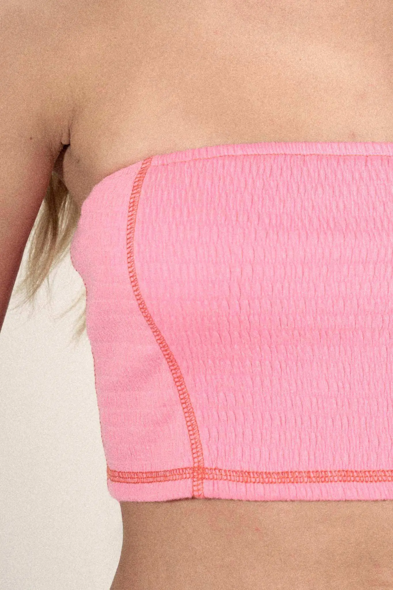 Promise the Label Smocked Jersey Bandeau Tube Top - Image 5