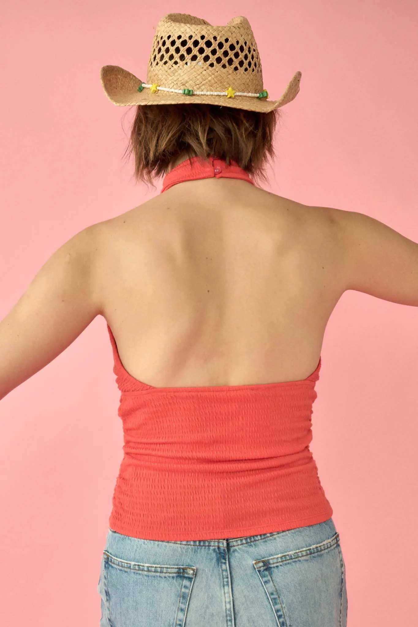 Promise the Label Smocked Jersey Halter Top - Image 12