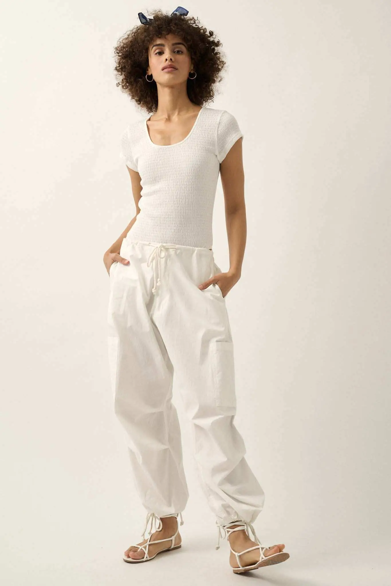 Promise the Label Smocked Jersey Scoop Bodysuit - Image 3
