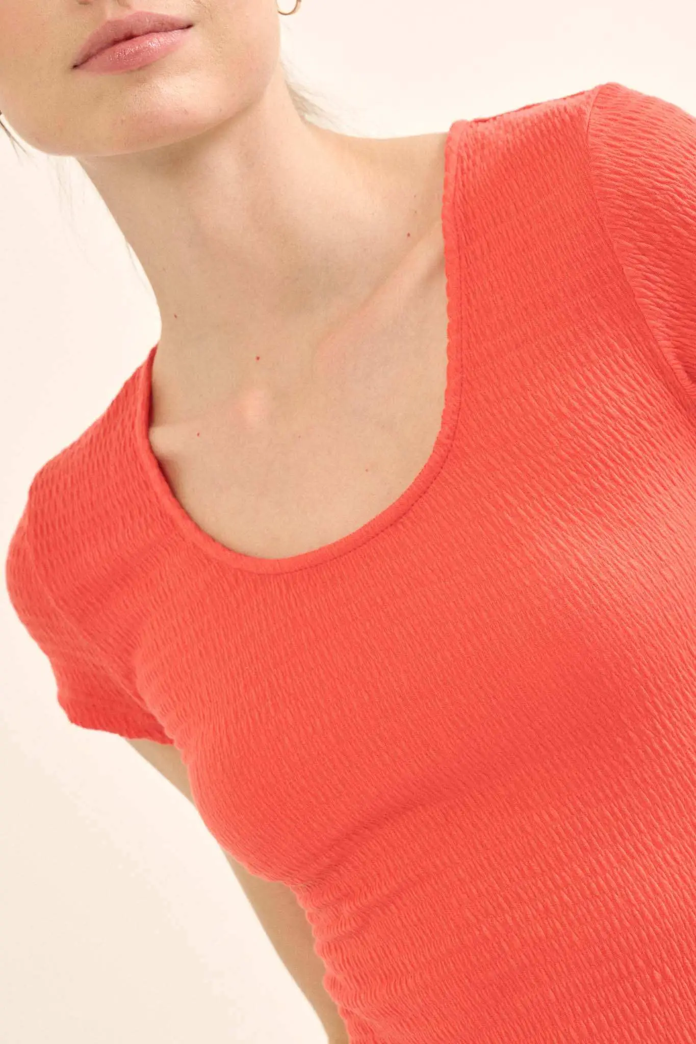 Promise the Label Smocked Jersey Scoop Bodysuit - Image 7