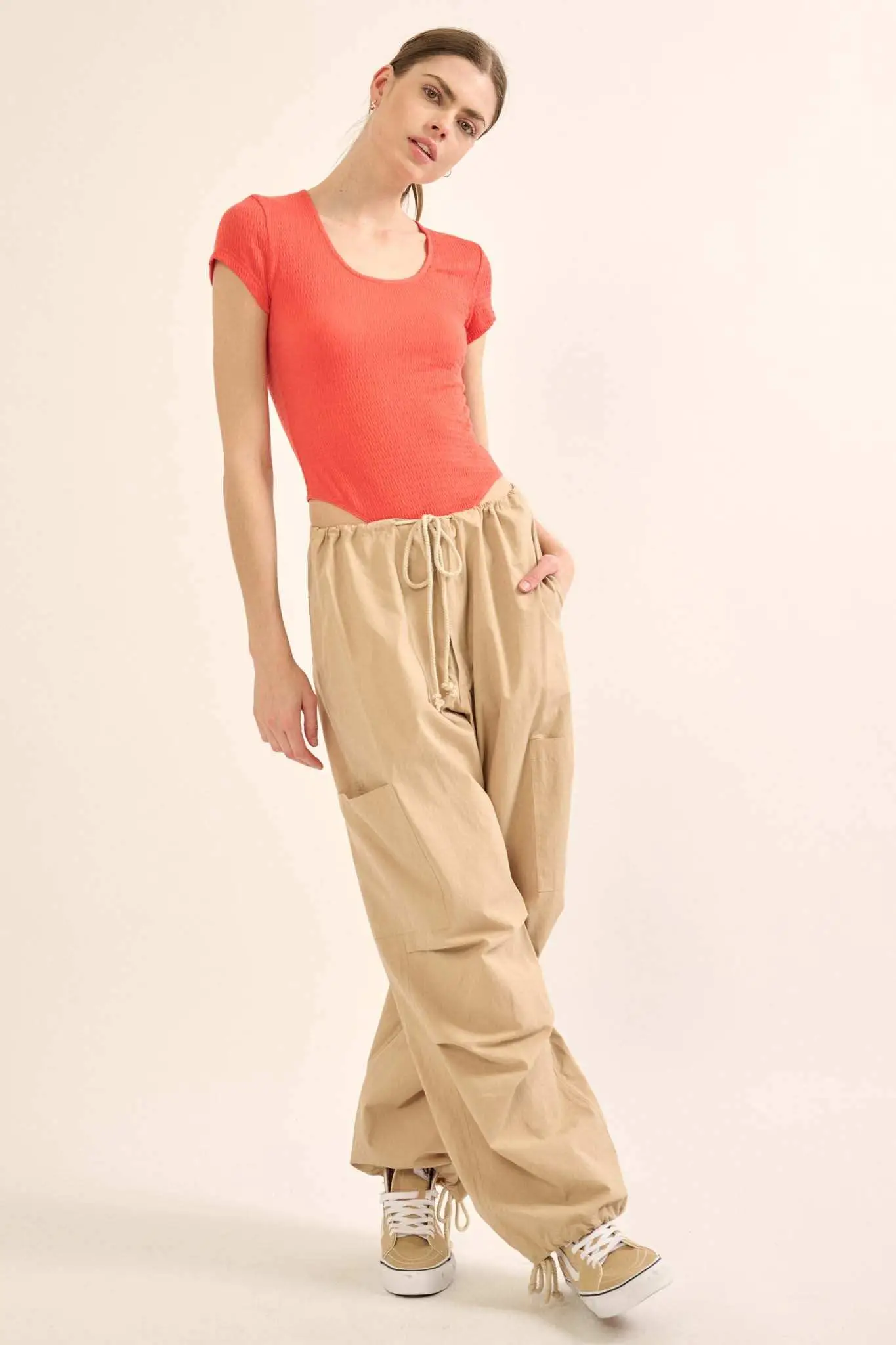 Promise the Label Smocked Jersey Scoop Bodysuit - Image 8