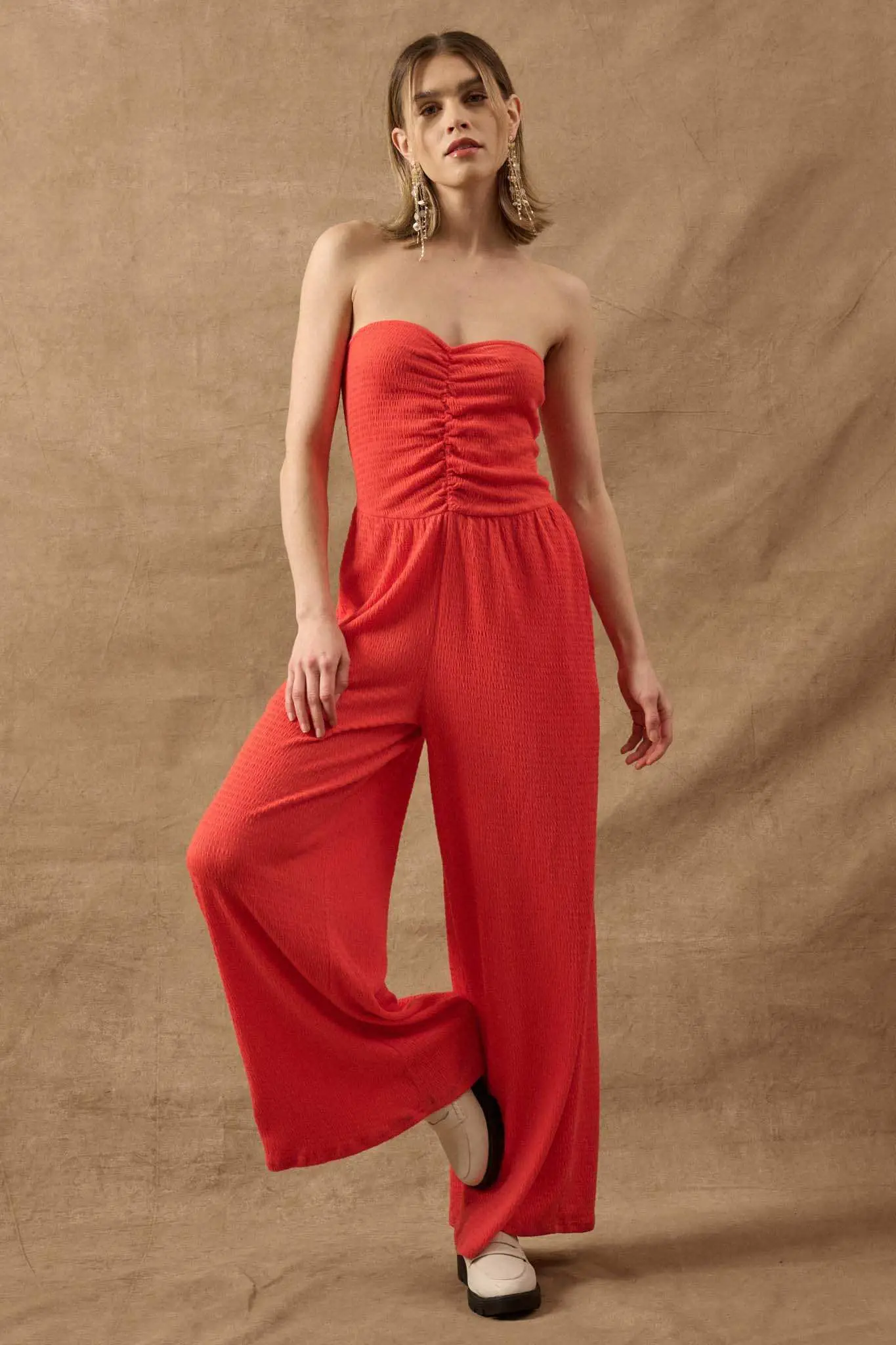 Promise the Label Smocked Jersey Strapless Jumpsuit - Image 15
