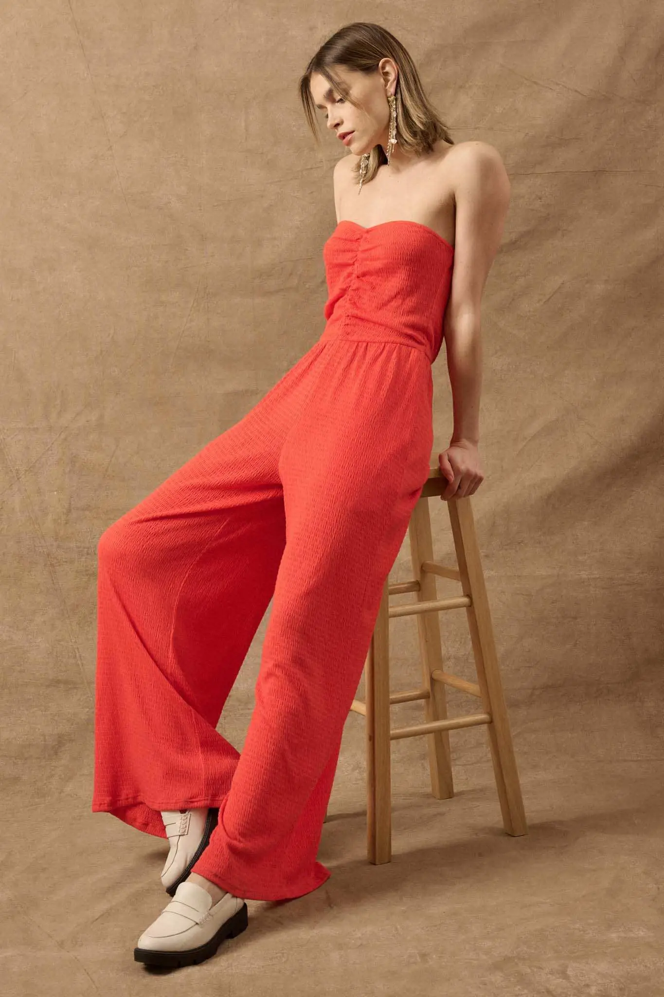 Promise the Label Smocked Jersey Strapless Jumpsuit - Image 19
