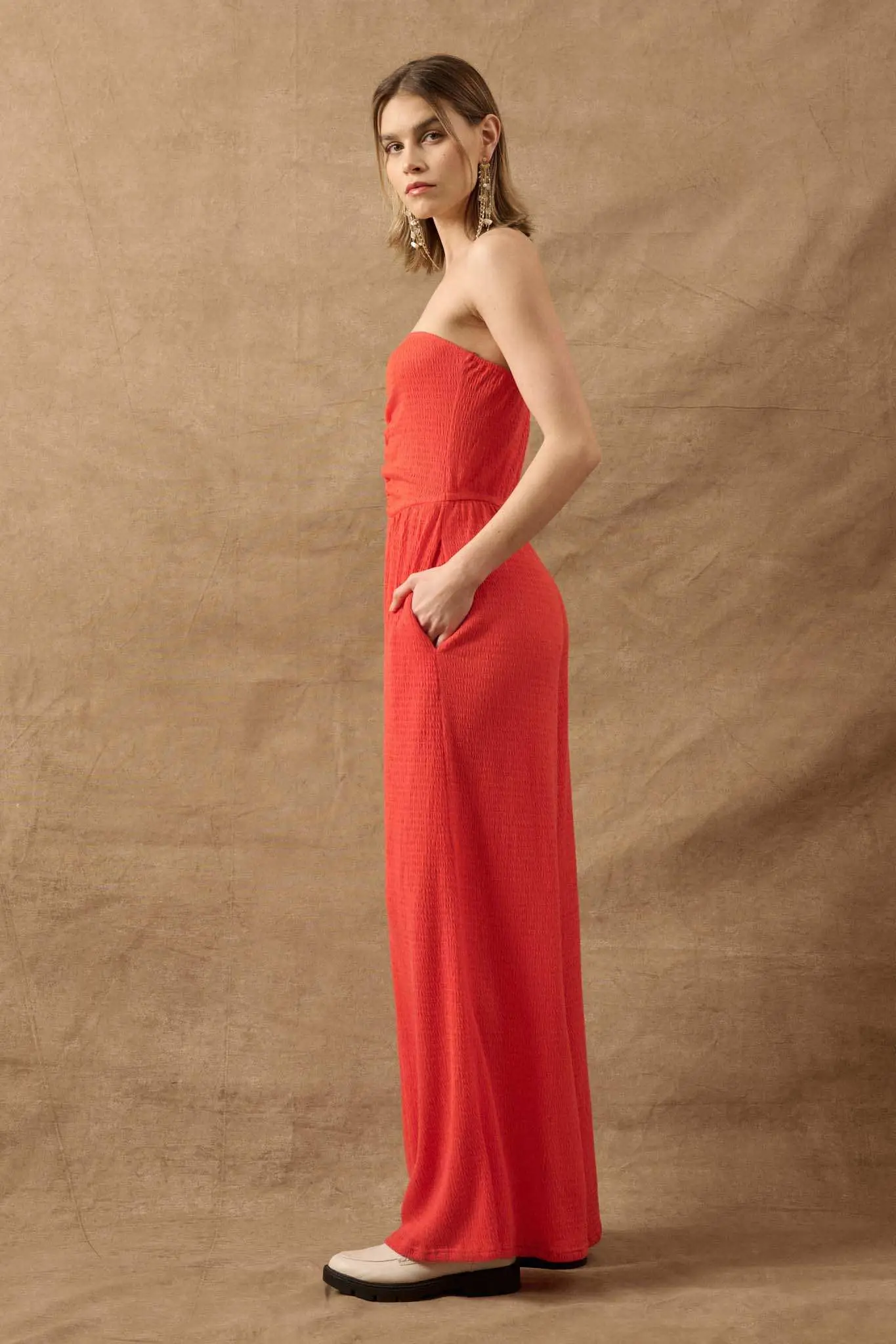 Promise the Label Smocked Jersey Strapless Jumpsuit - Image 20