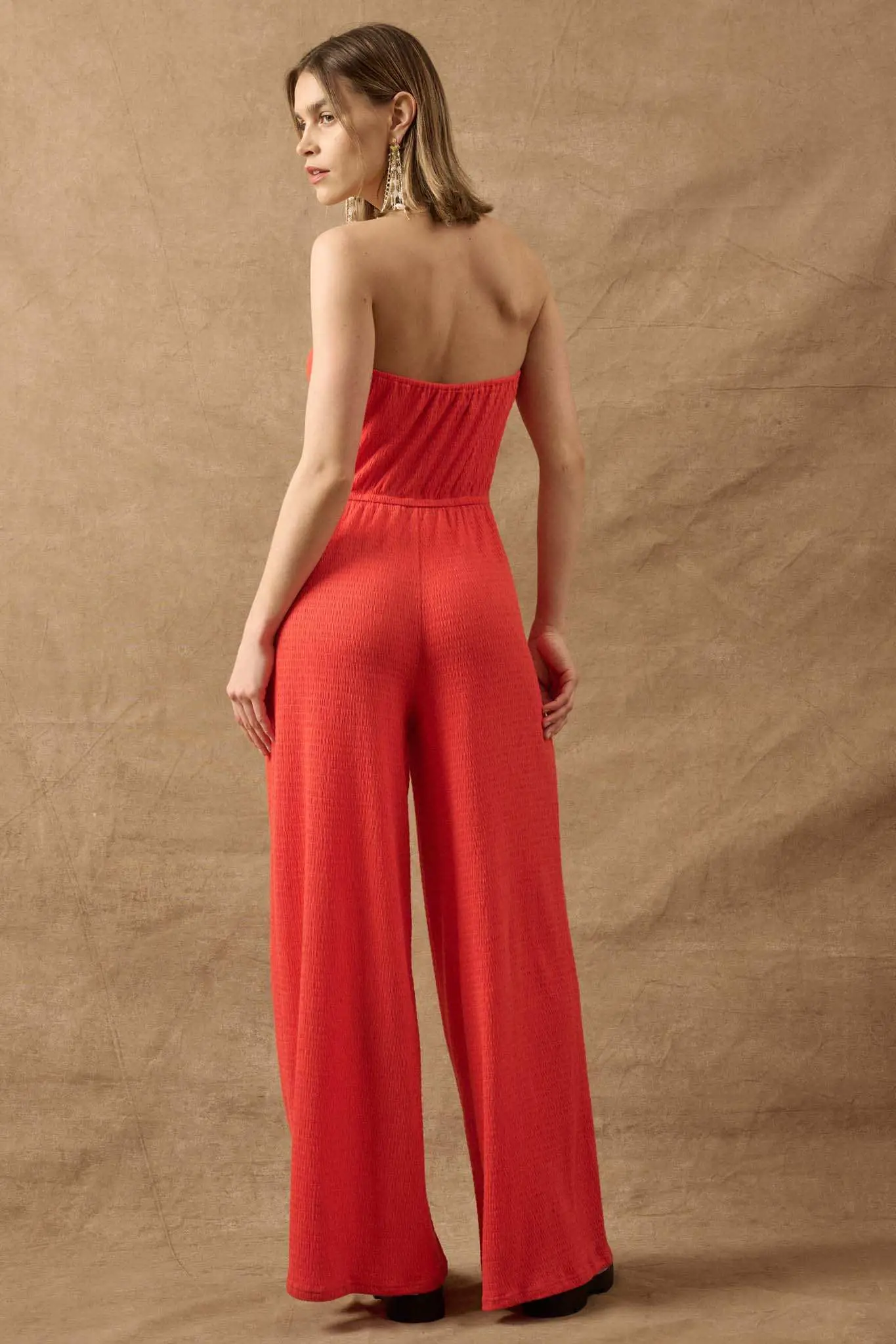 Promise the Label Smocked Jersey Strapless Jumpsuit - Image 21