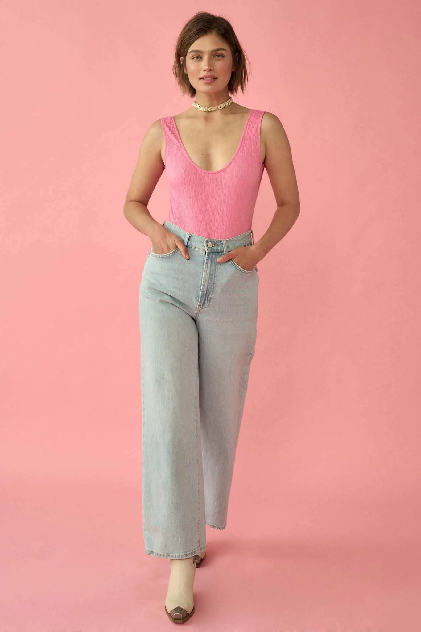 Promise the Label Smocked Jersey Tank Bodysuit - Image 5
