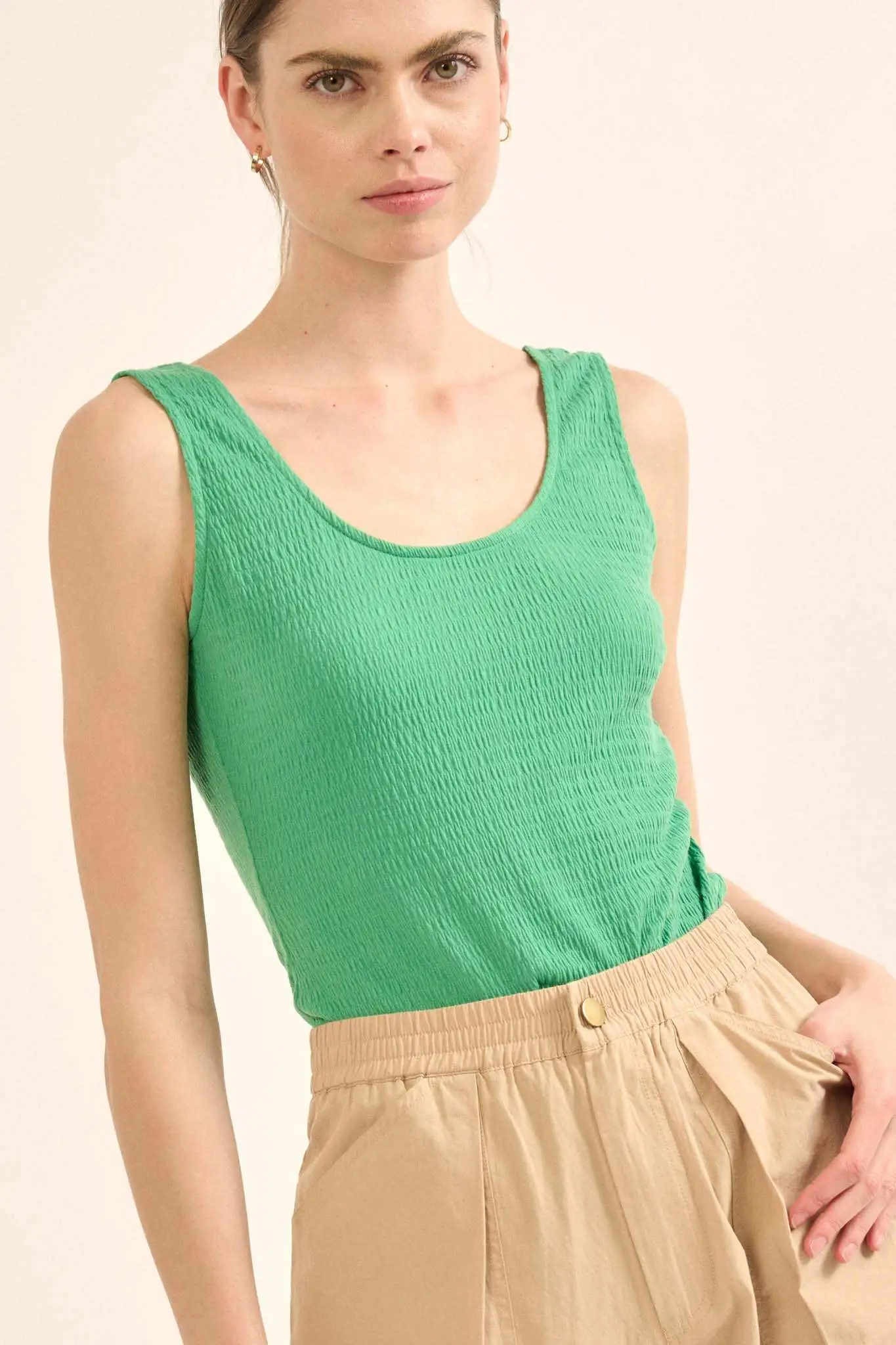 Promise the Label Smocked Jersey Tank Bodysuit - Image 6