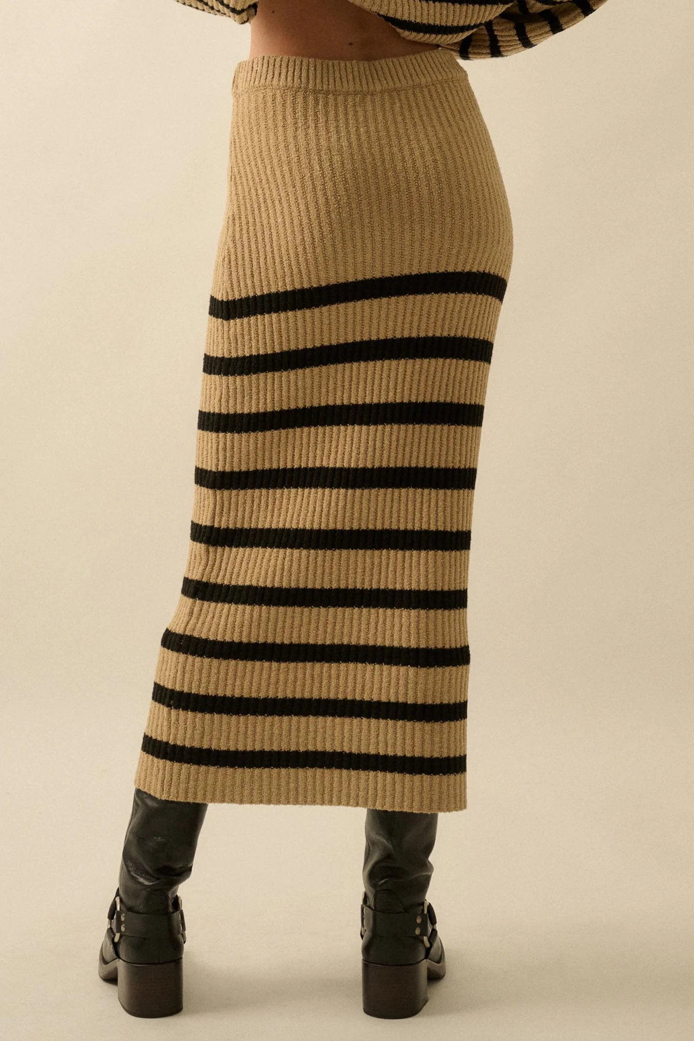 Promise the Label Striped Maxi Sweater Skirt - Image 15