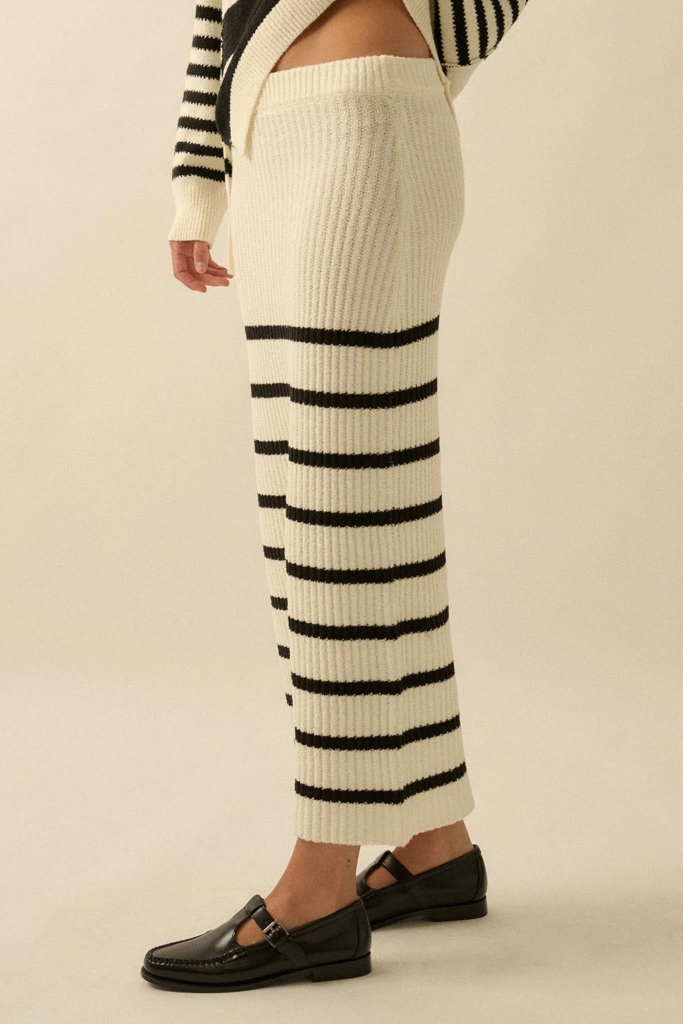 Promise the Label Striped Maxi Sweater Skirt - Image 8