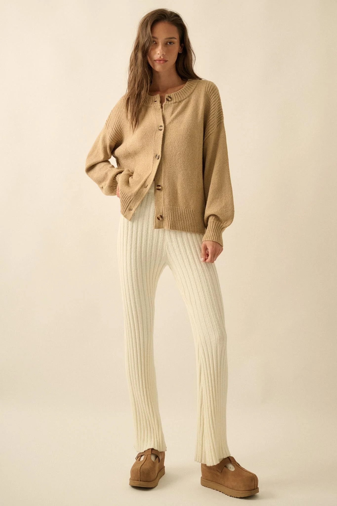 Promise the Label Textured Knit Buttoned Cardigan - Image 12