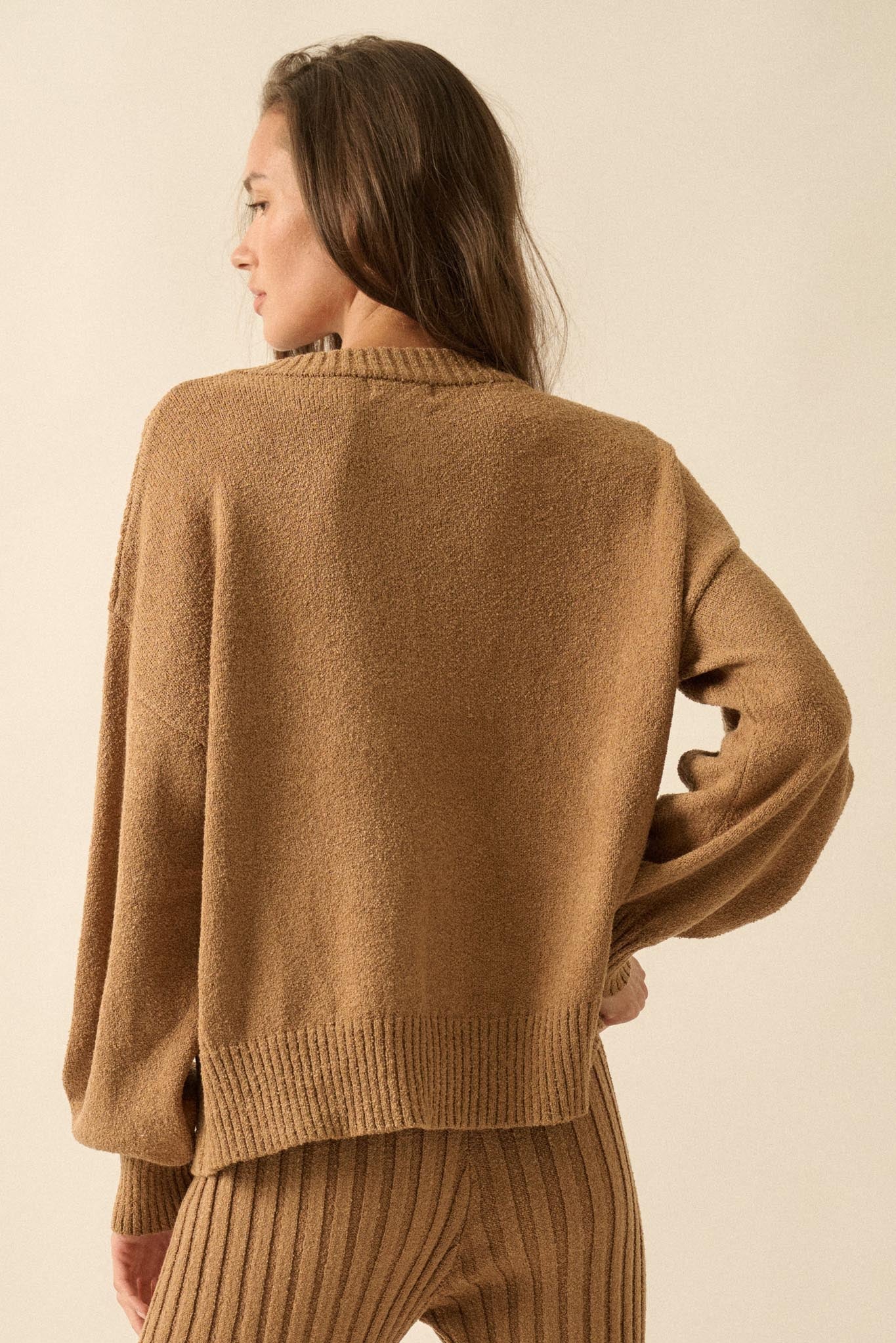 Promise the Label Textured Knit Buttoned Cardigan - Image 21