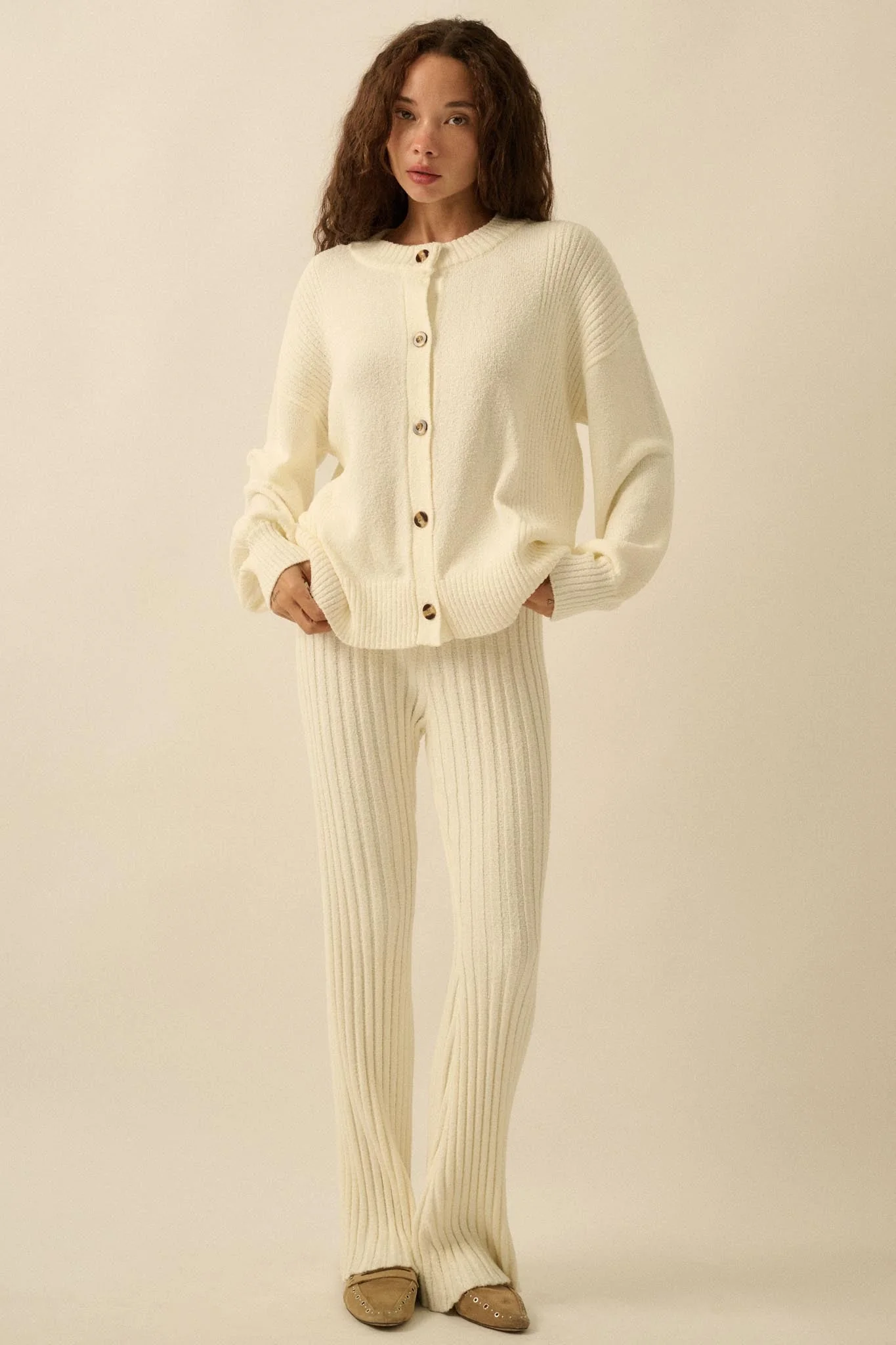 Promise the Label Textured Knit Buttoned Cardigan - Image 6