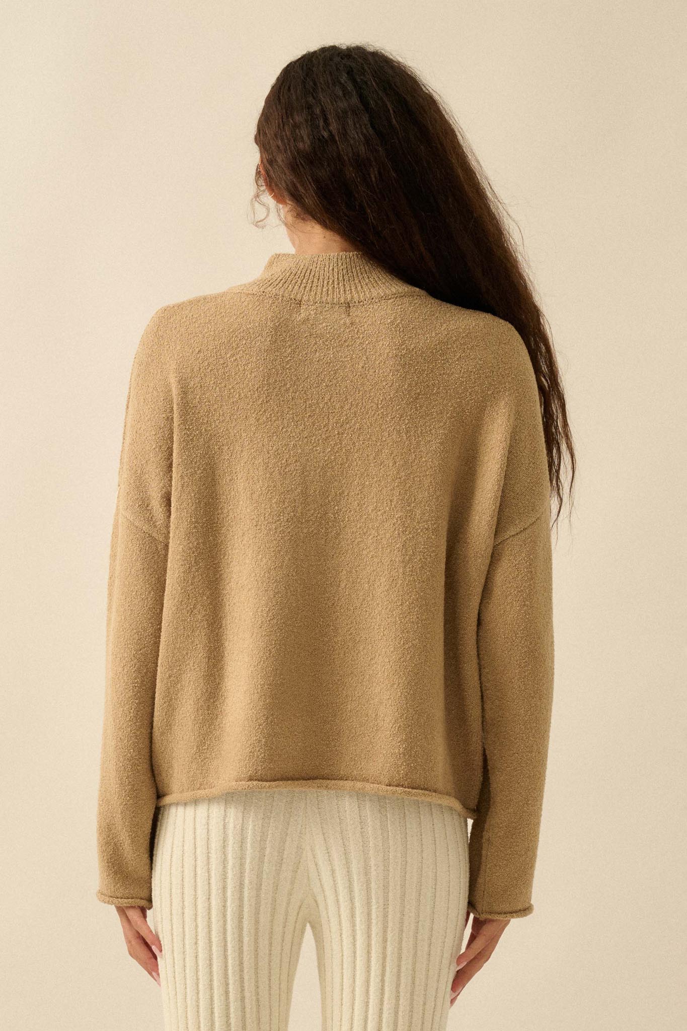 Promise the Label Textured Knit Half-Zip Sweater - Image 21