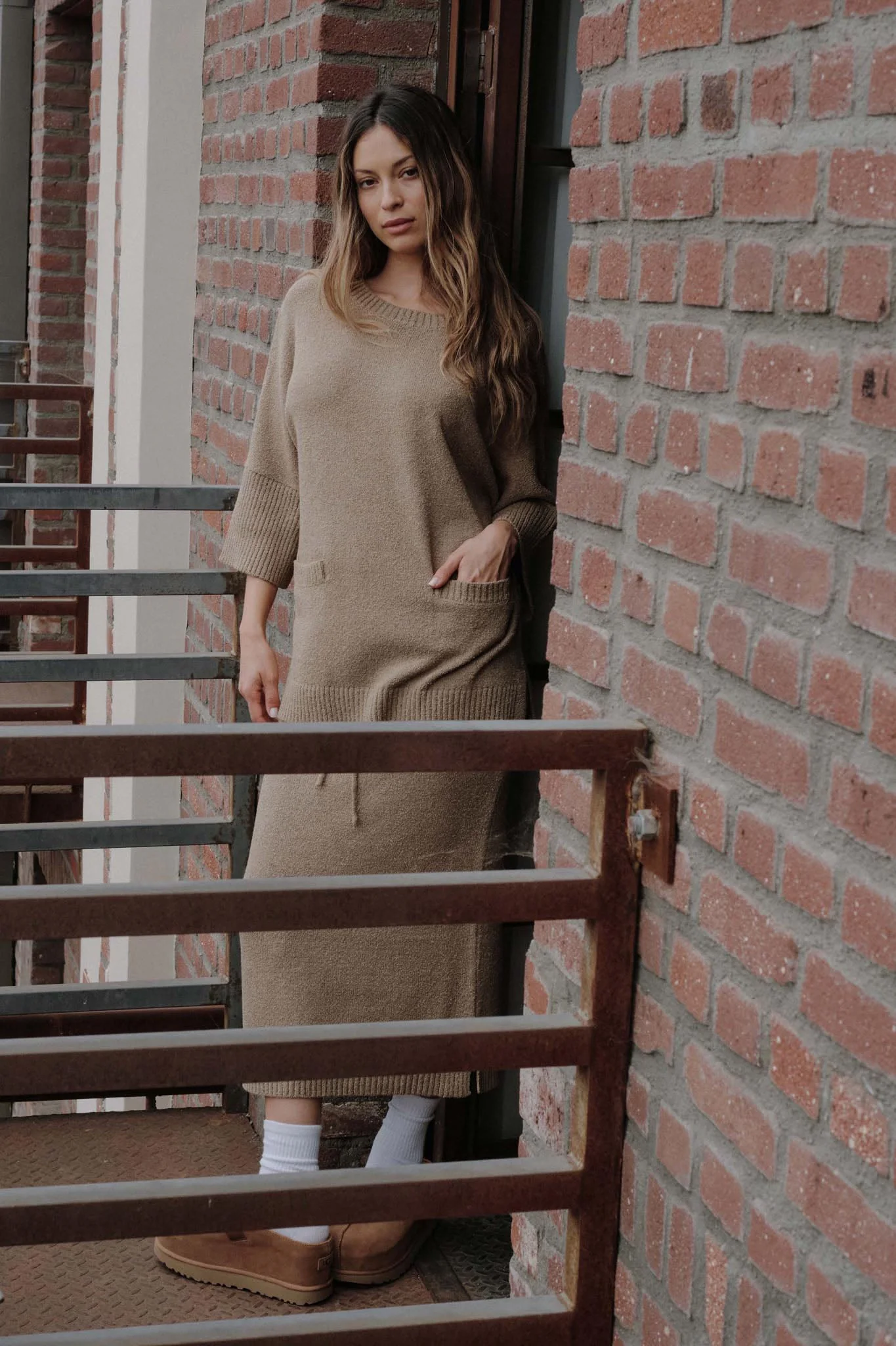 Promise the Label Textured Knit Tunic Sweater - Image 2