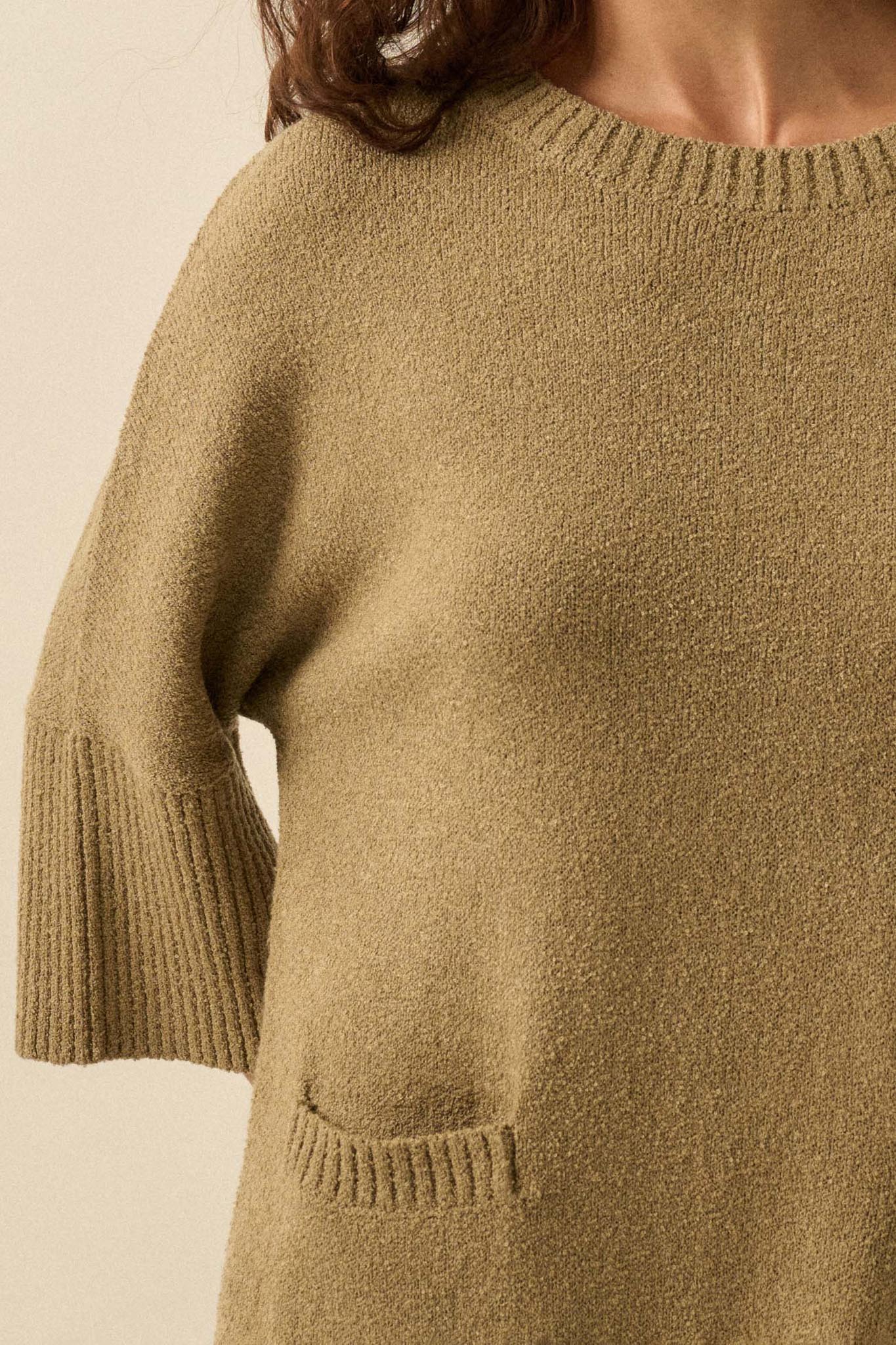 Promise the Label Textured Knit Tunic Sweater - Image 5