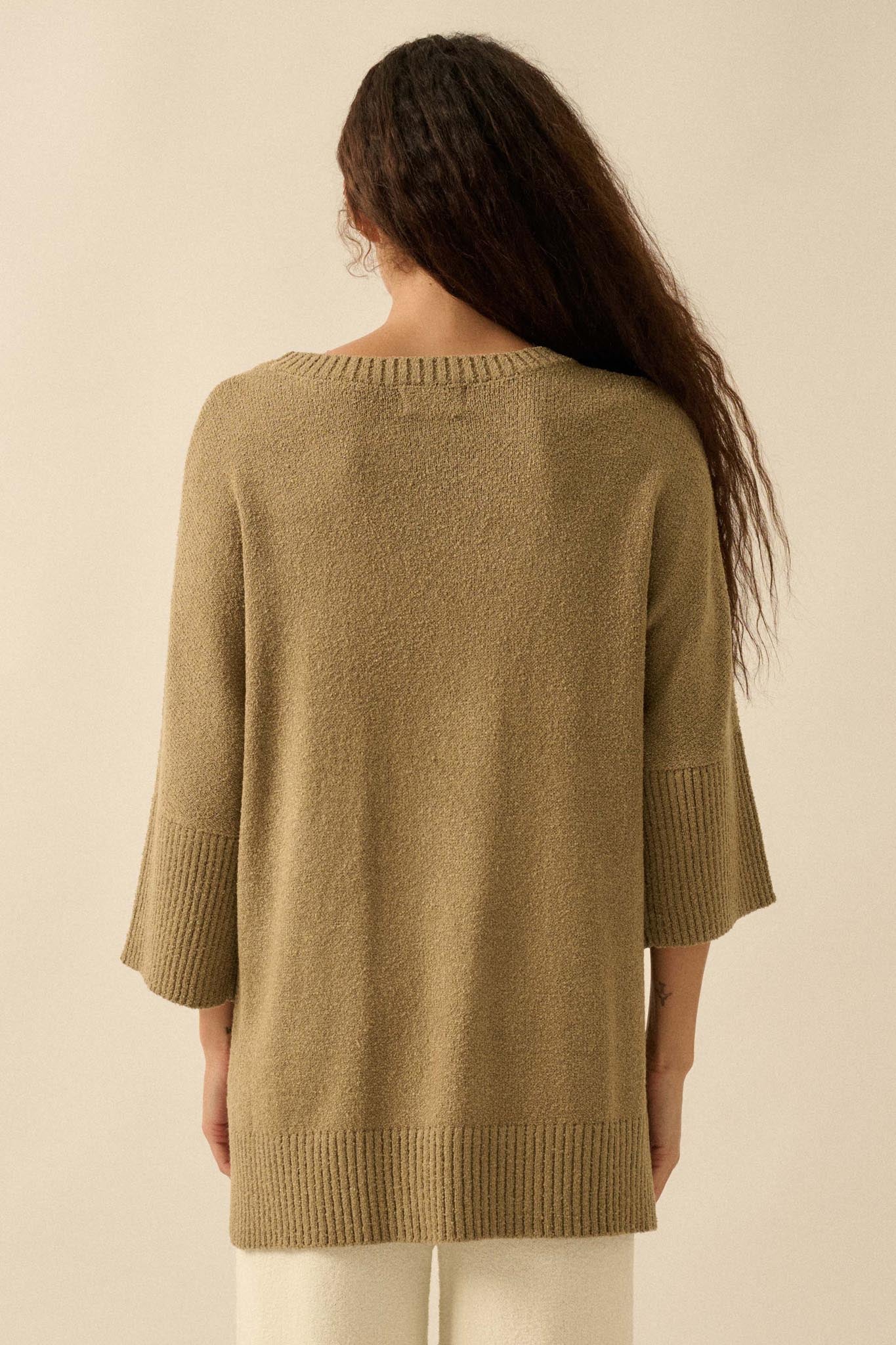 Promise the Label Textured Knit Tunic Sweater - Image 9