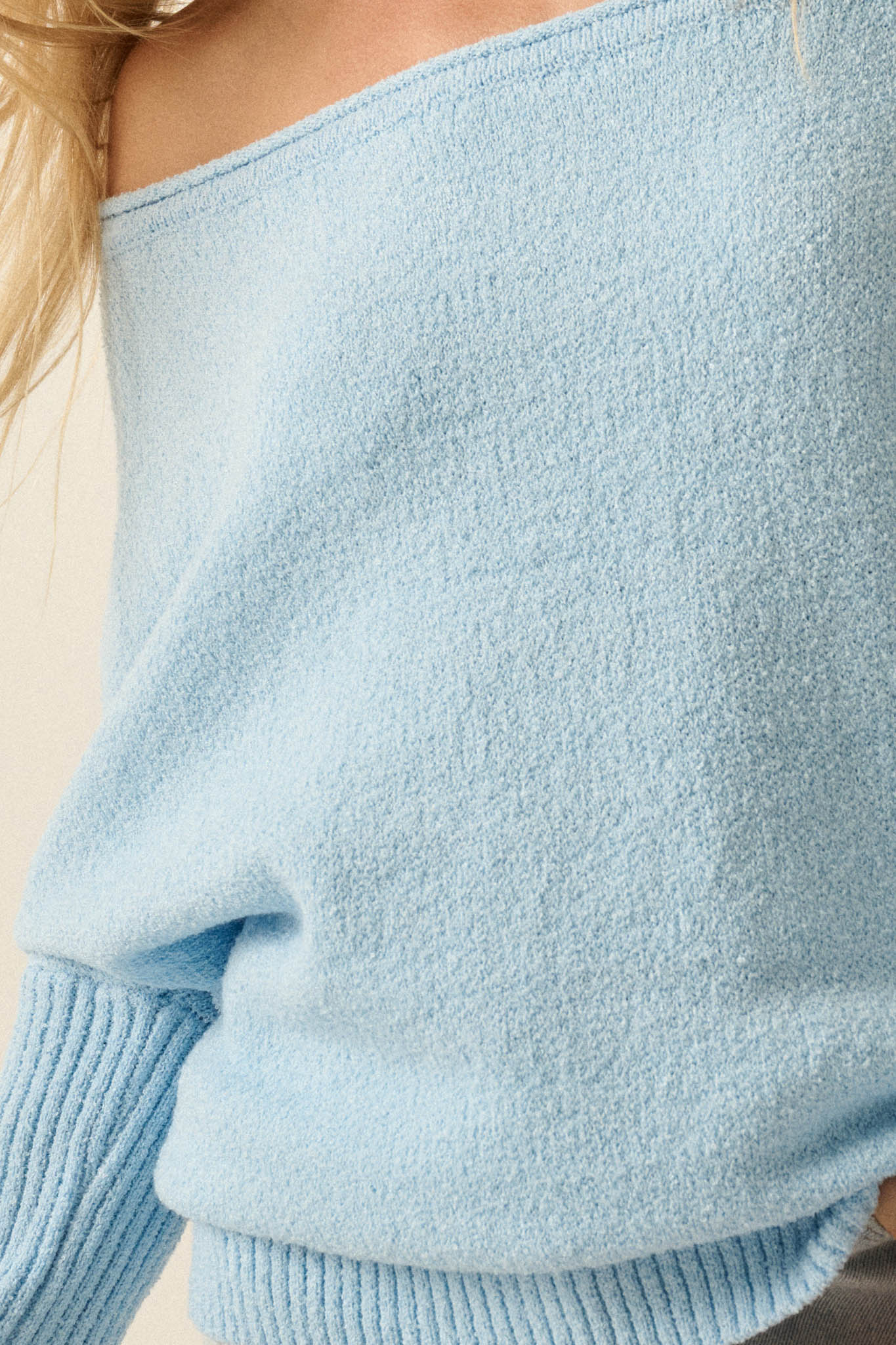Promise the Label Textured One-Shoulder Sweater - Image 8