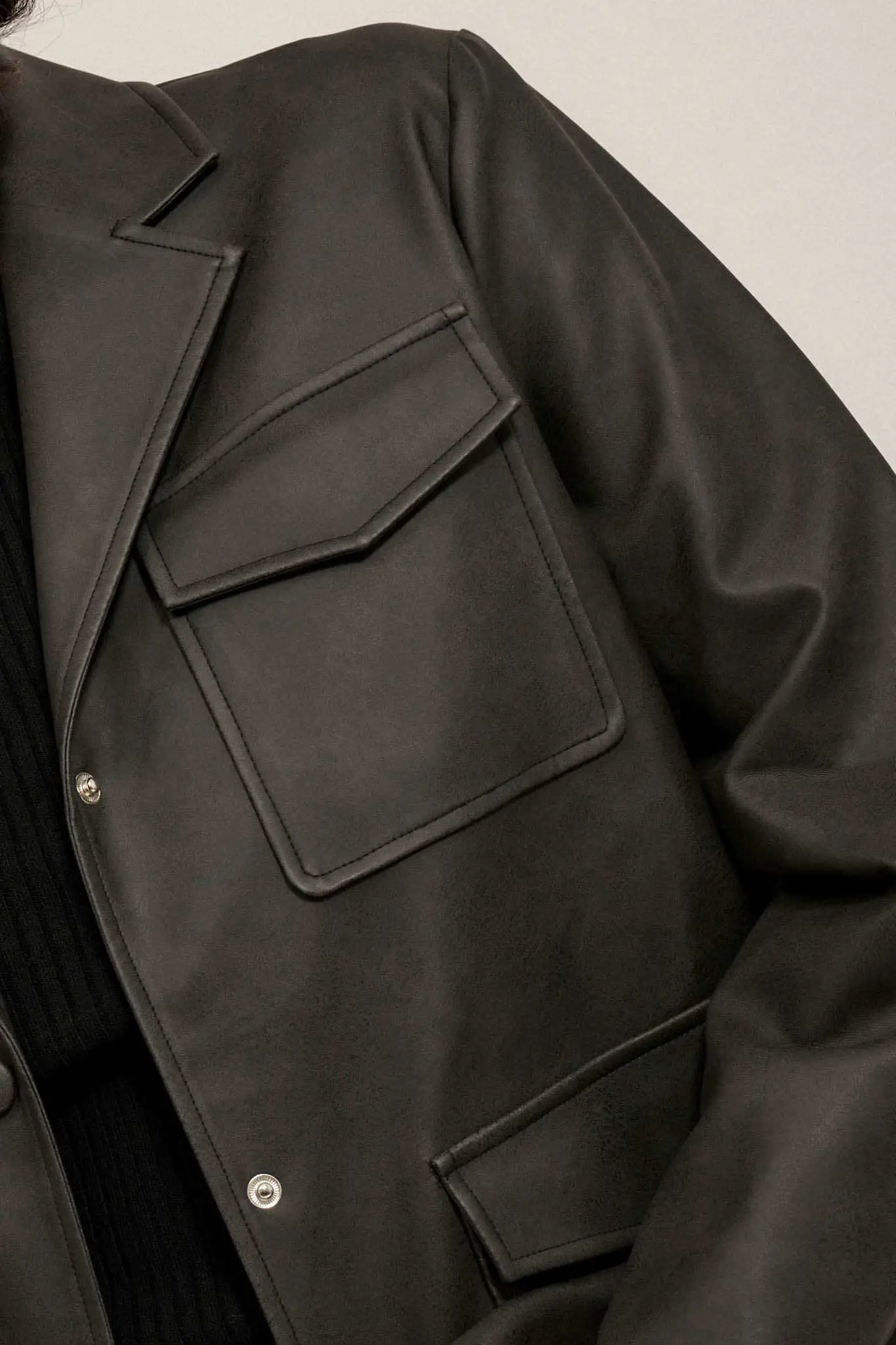 Put in the Work Vegan Leather Utility Jacket - Image 10