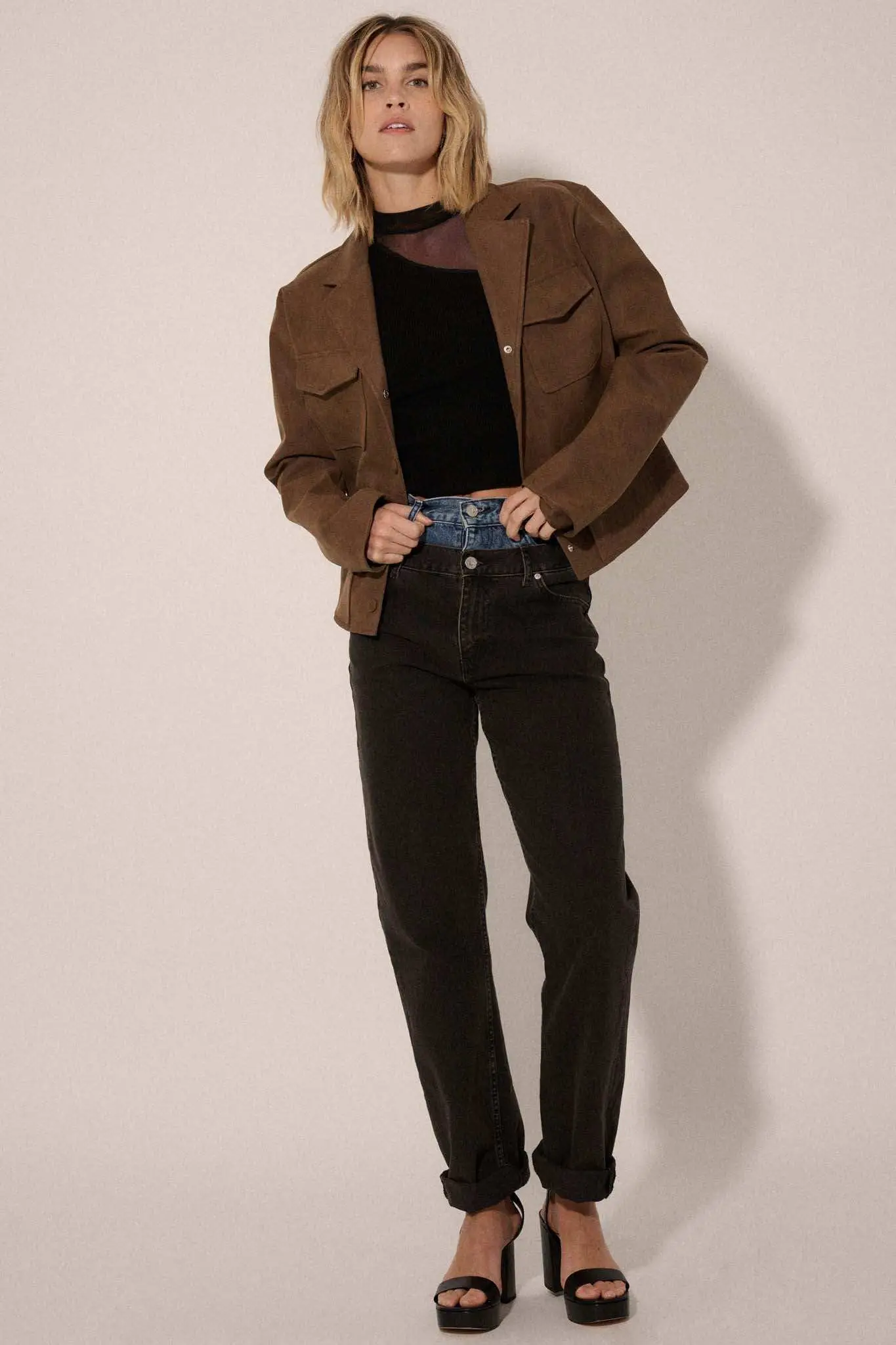 Put in the Work Vegan Leather Utility Jacket - Image 6