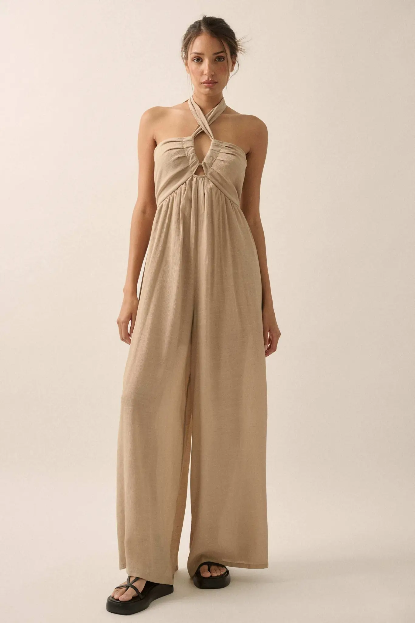 Quiet Confidence High-Waist Halter Jumpsuit - Image 3