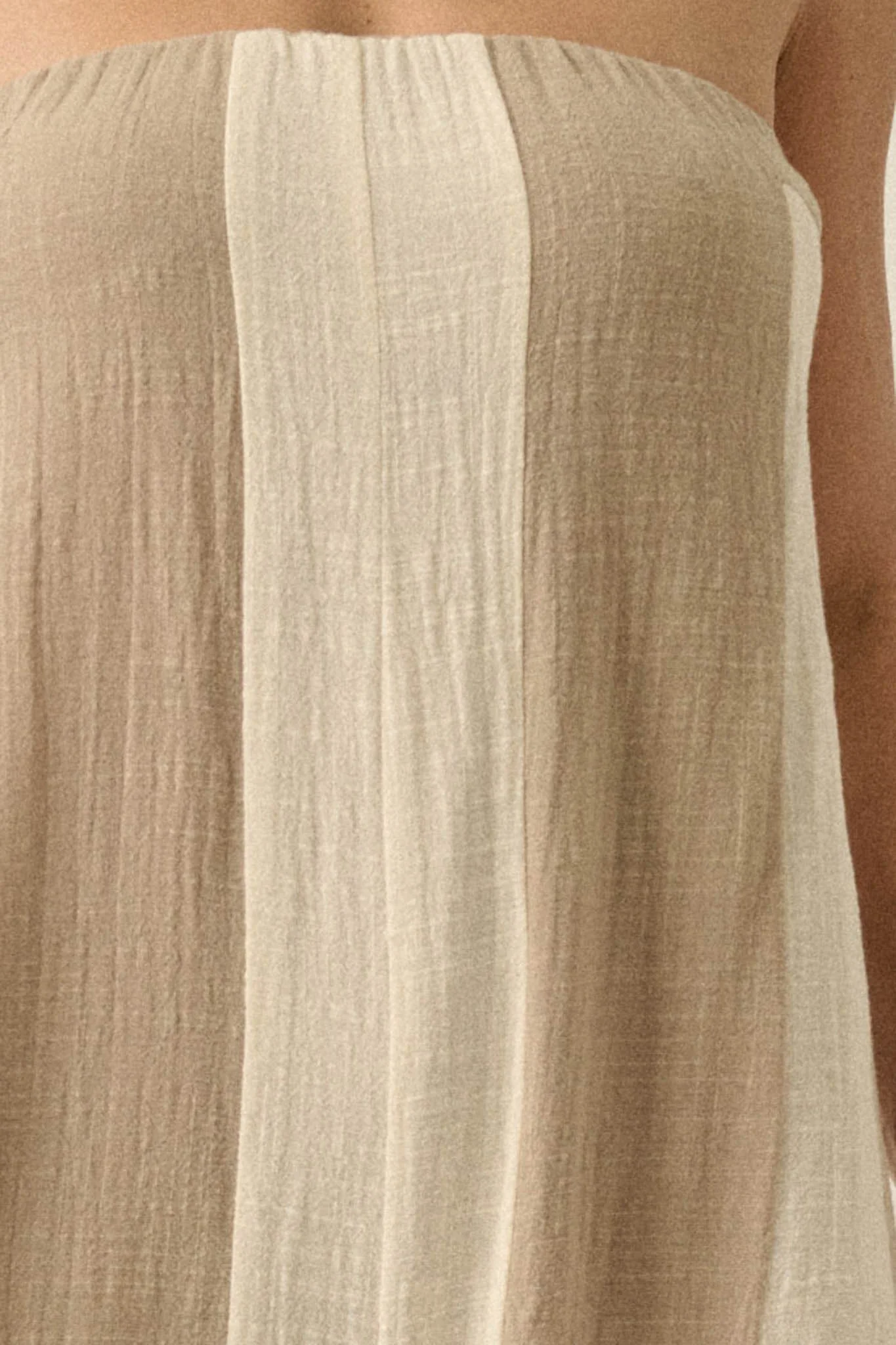 Ready to Flow Colorblock Gauze Strapless Jumpsuit - Image 14