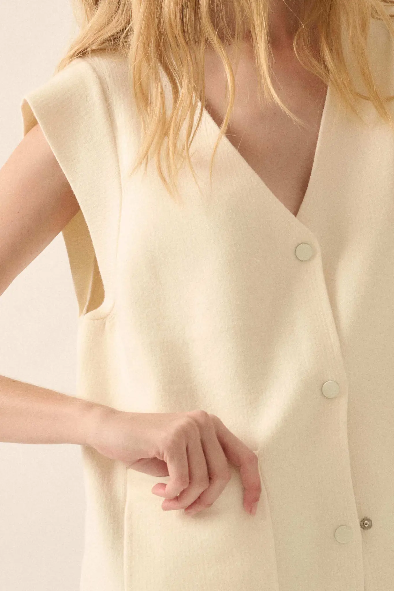 Real Talk Cap-Sleeve Pocket Cardigan - Image 5