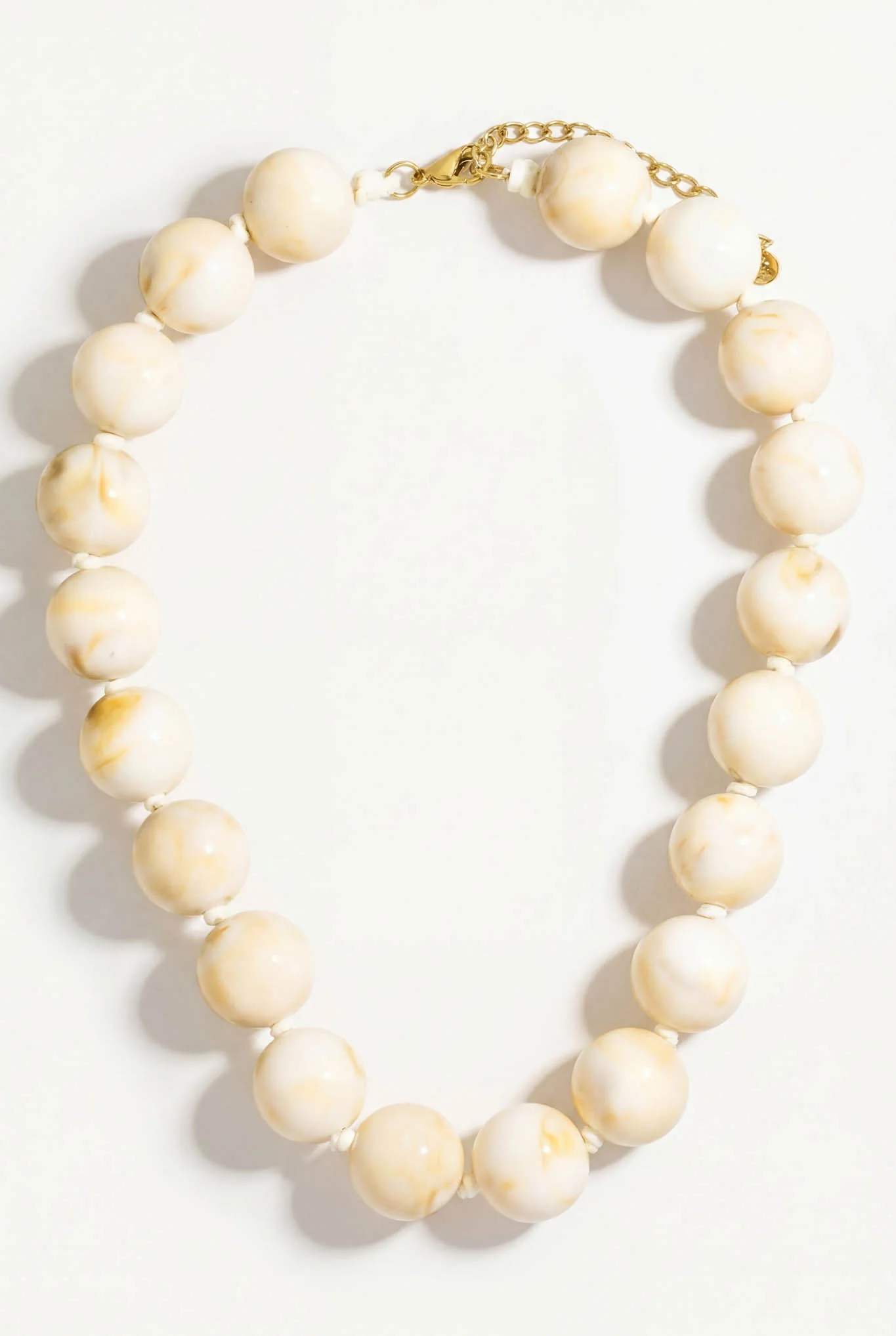 Rexford Marble Resin Large Bead Necklace - Image 2