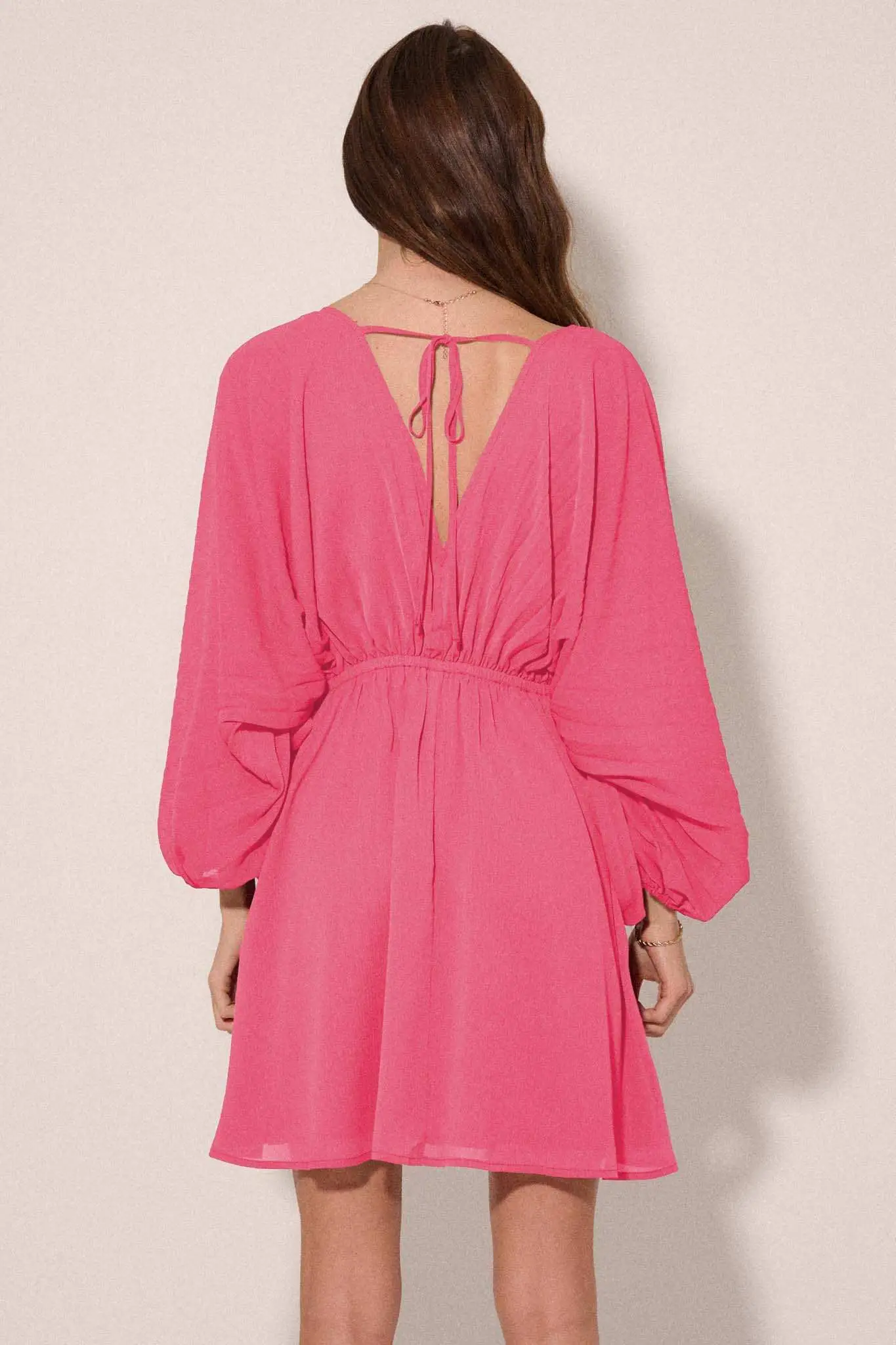 Ripple Effect Accordion Pleated Kimono Mini Dress - Image 20
