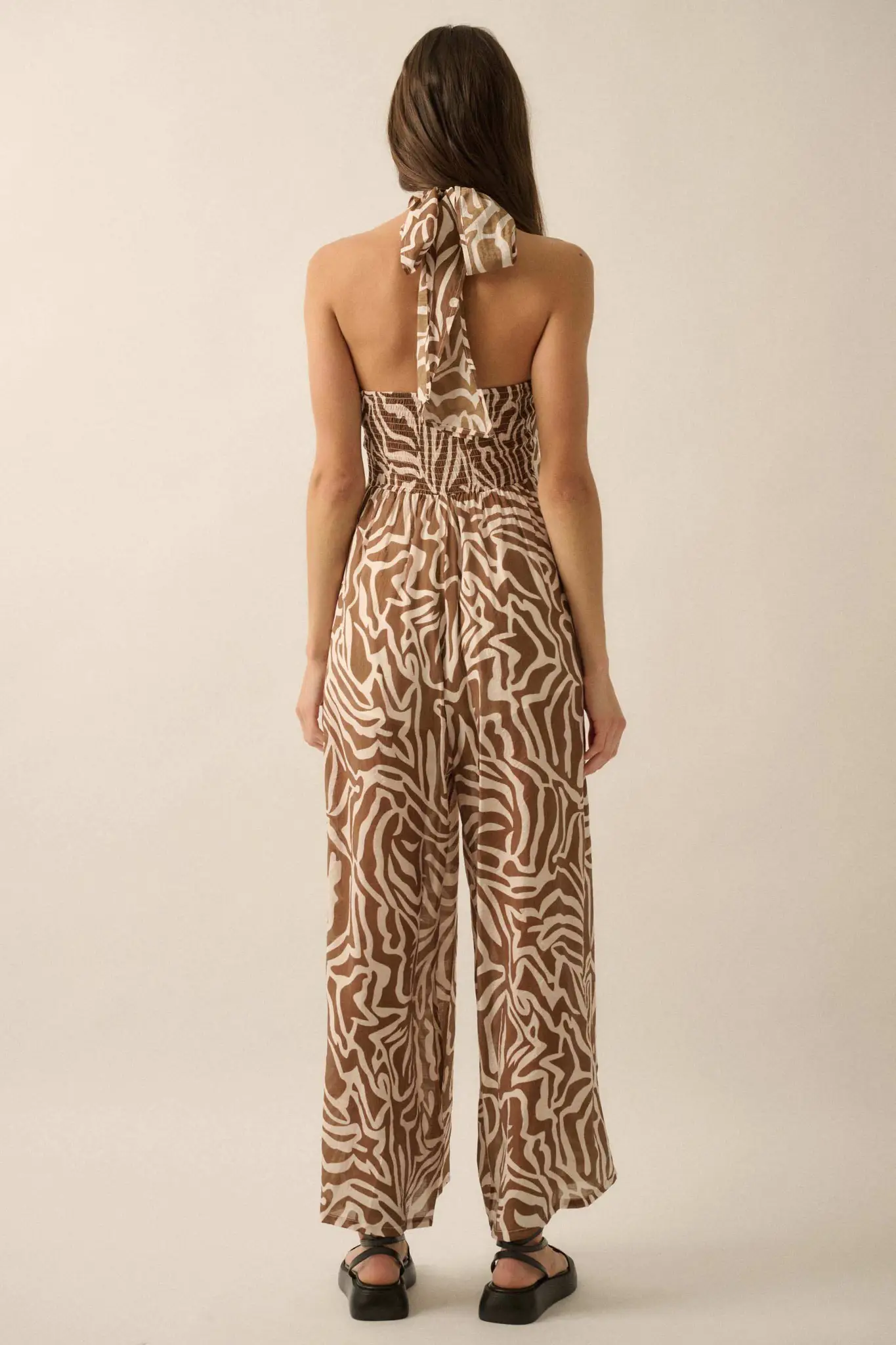 Roaming Soul Abstract Convertible Halter Jumpsuit - Image 6