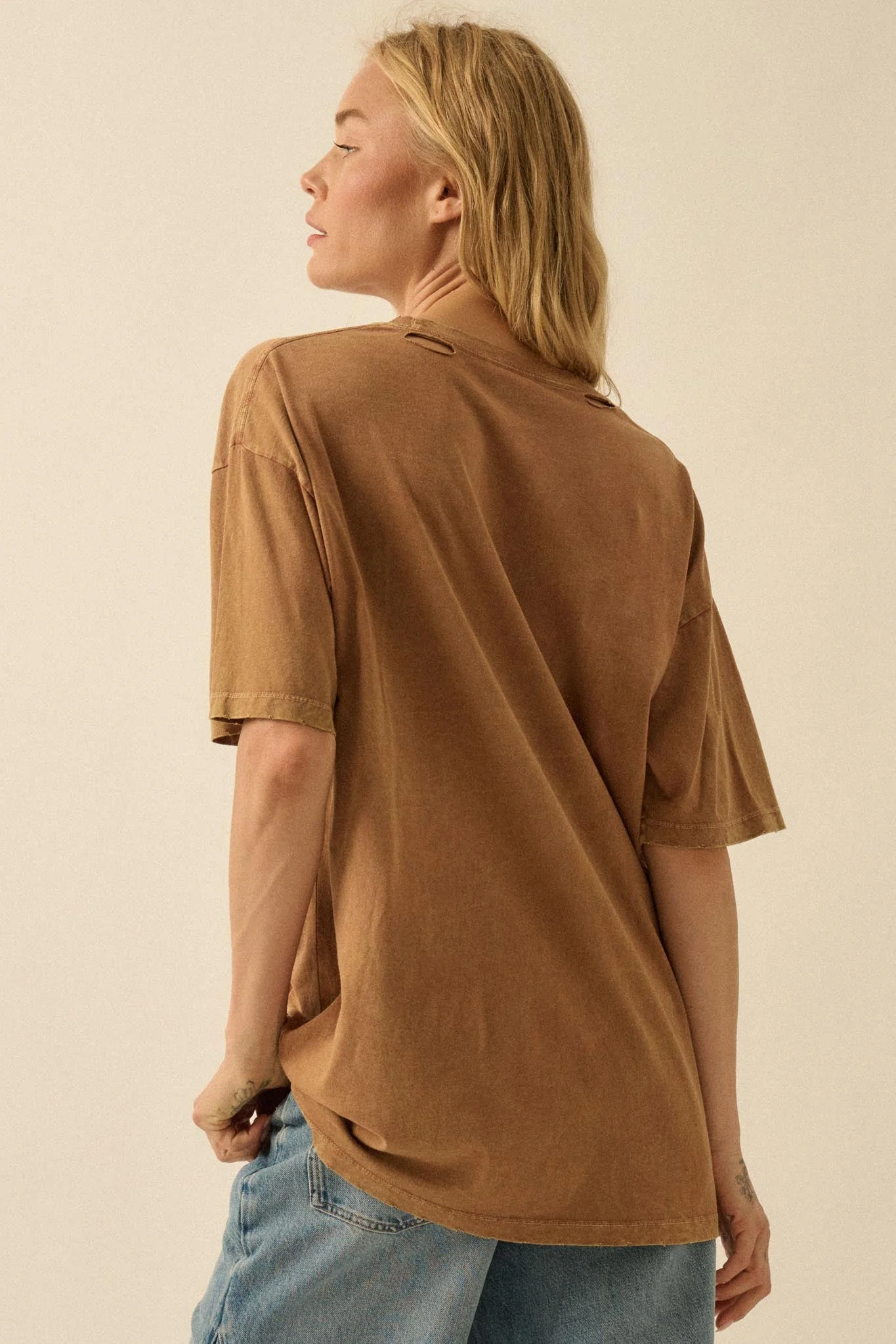 Rodeo Rangers Distressed Oversize Graphic Tee - Image 9