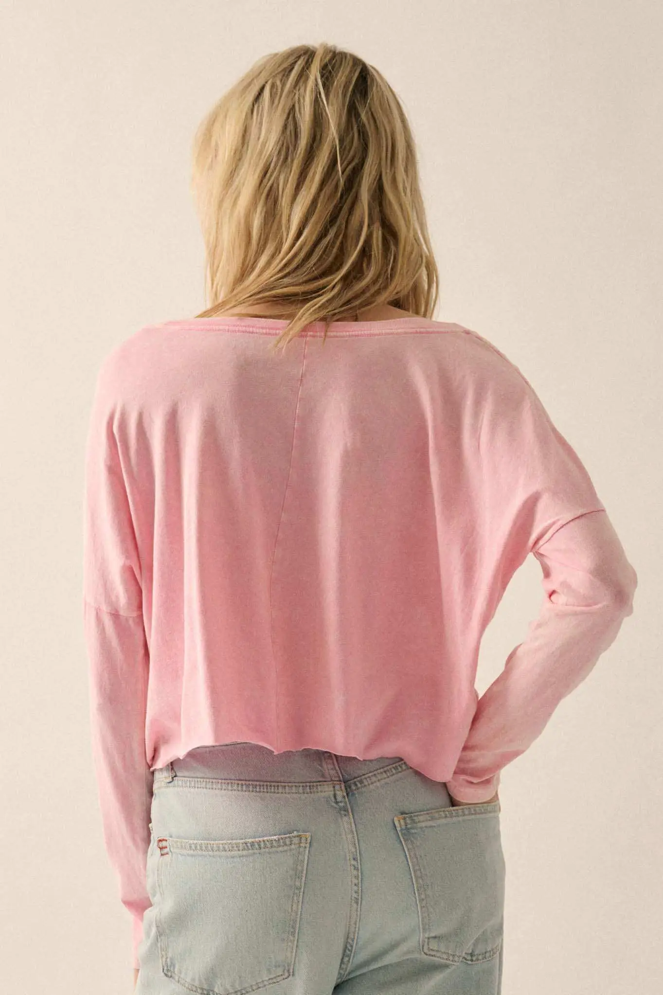 Romantic Roses Cropped Long-Sleeve Graphic Tee - Image 6