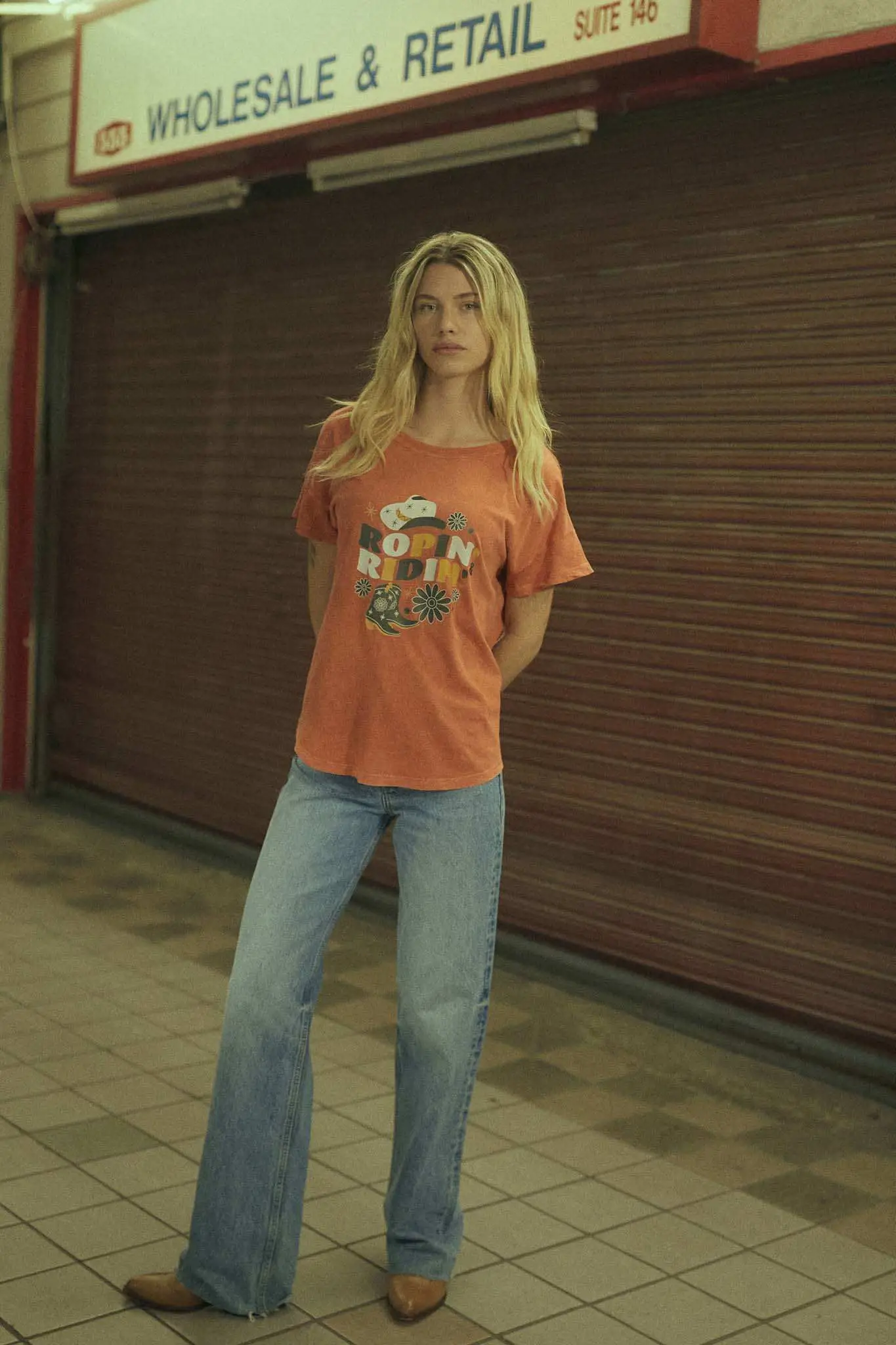 Ropin' & Ridin' Vintage-Wash Western Graphic Tee - Image 2