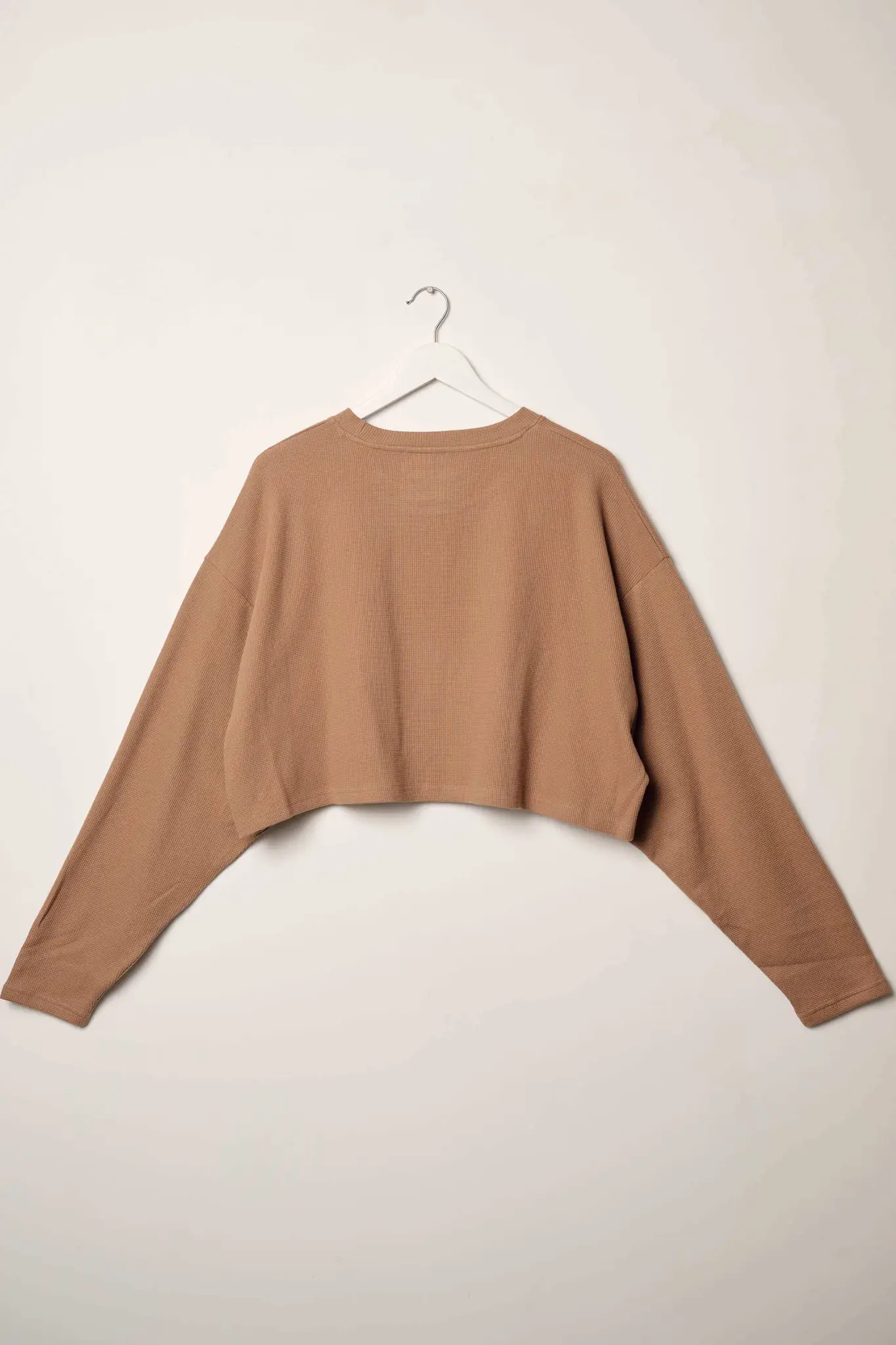Saddle Up & Ride Cropped Thermal Graphic Top - Image 3