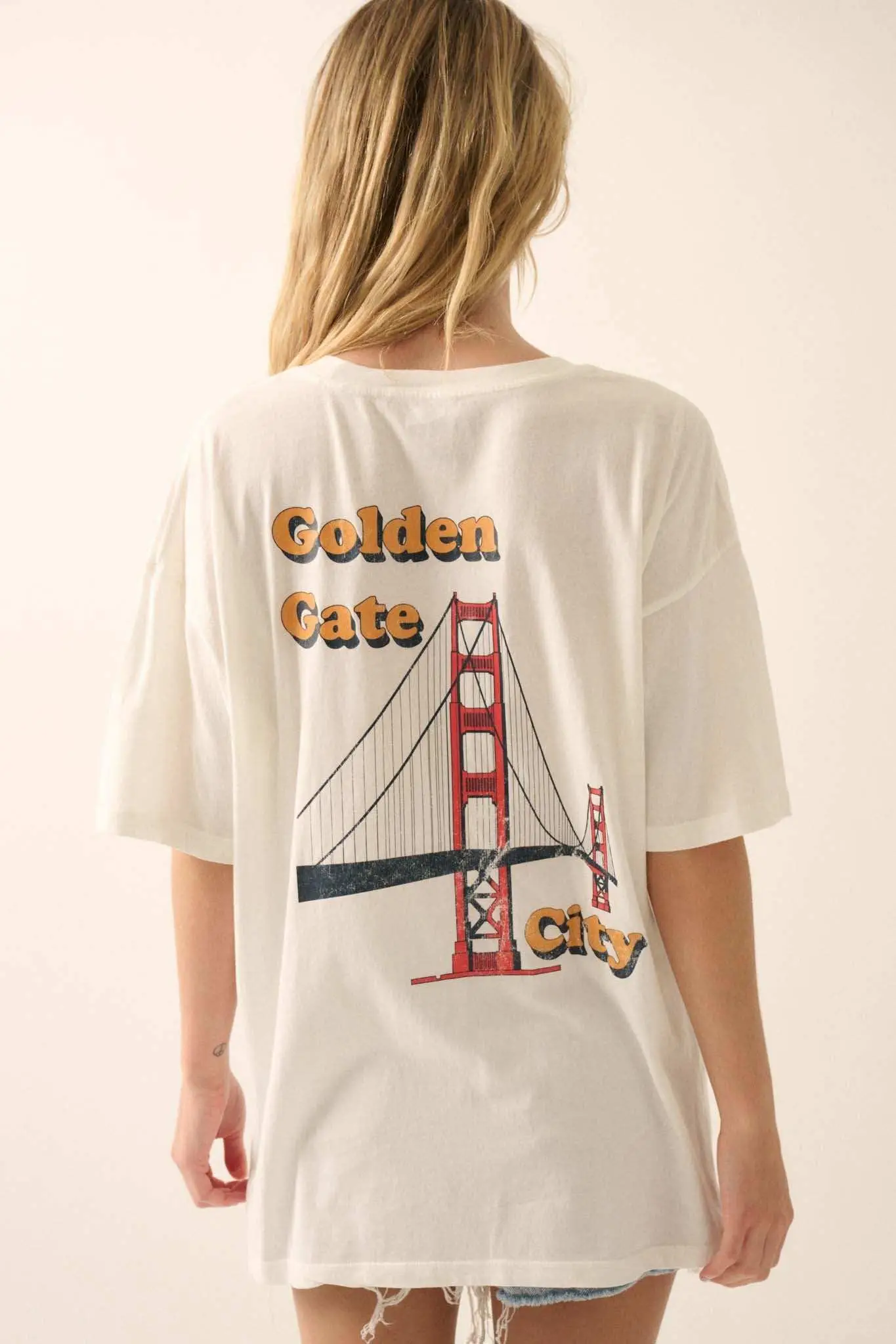 San Francisco Vintage-Print Oversize Graphic Tee - Image 6