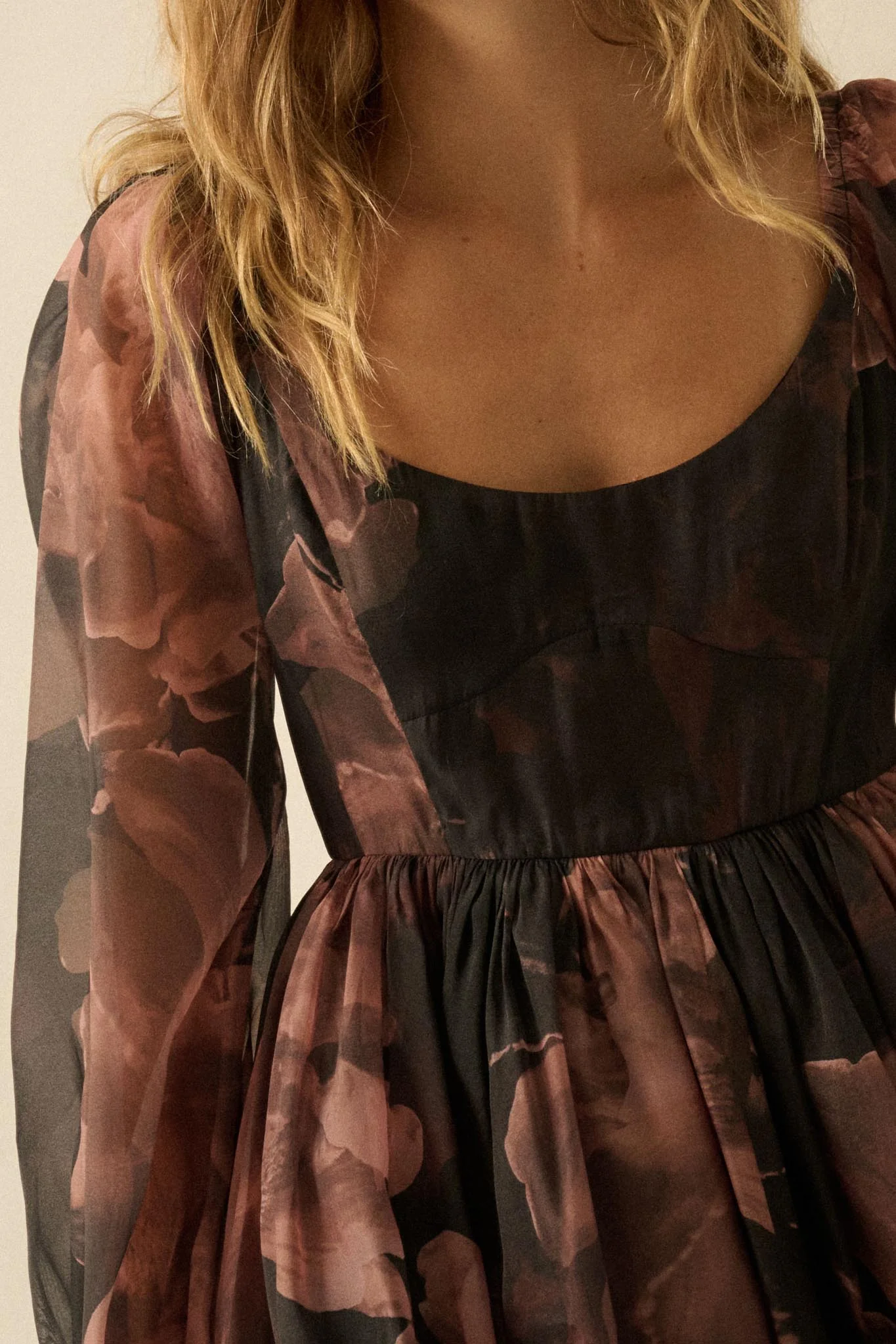 Scrumptious Bouquet Floral Organza Mini Dress - Image 5
