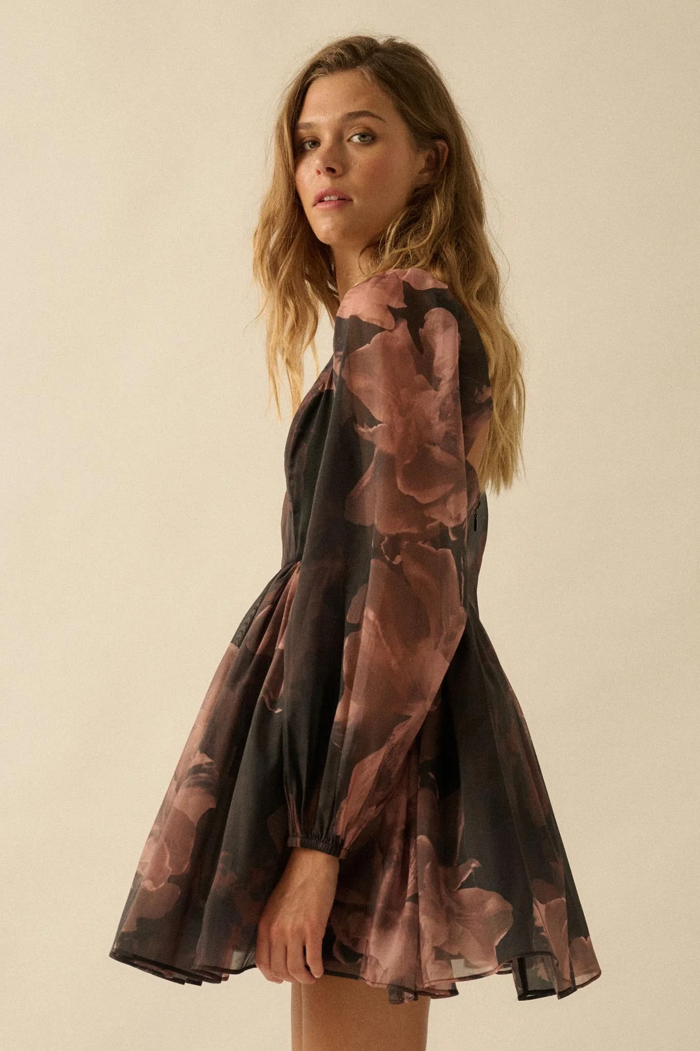 Scrumptious Bouquet Floral Organza Mini Dress - Image 8