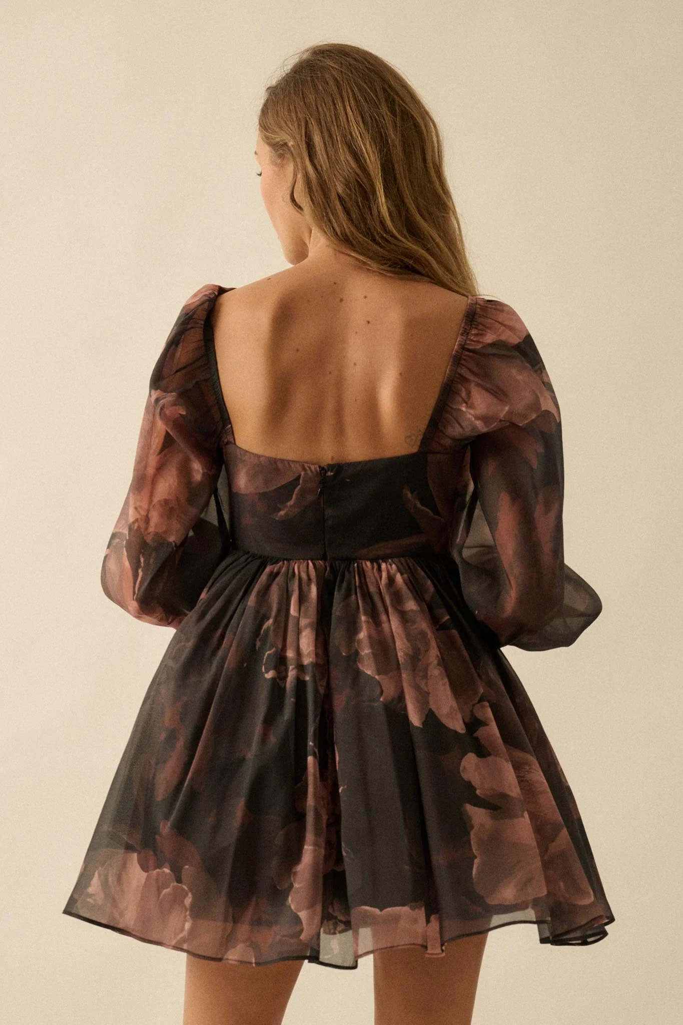 Scrumptious Bouquet Floral Organza Mini Dress - Image 9
