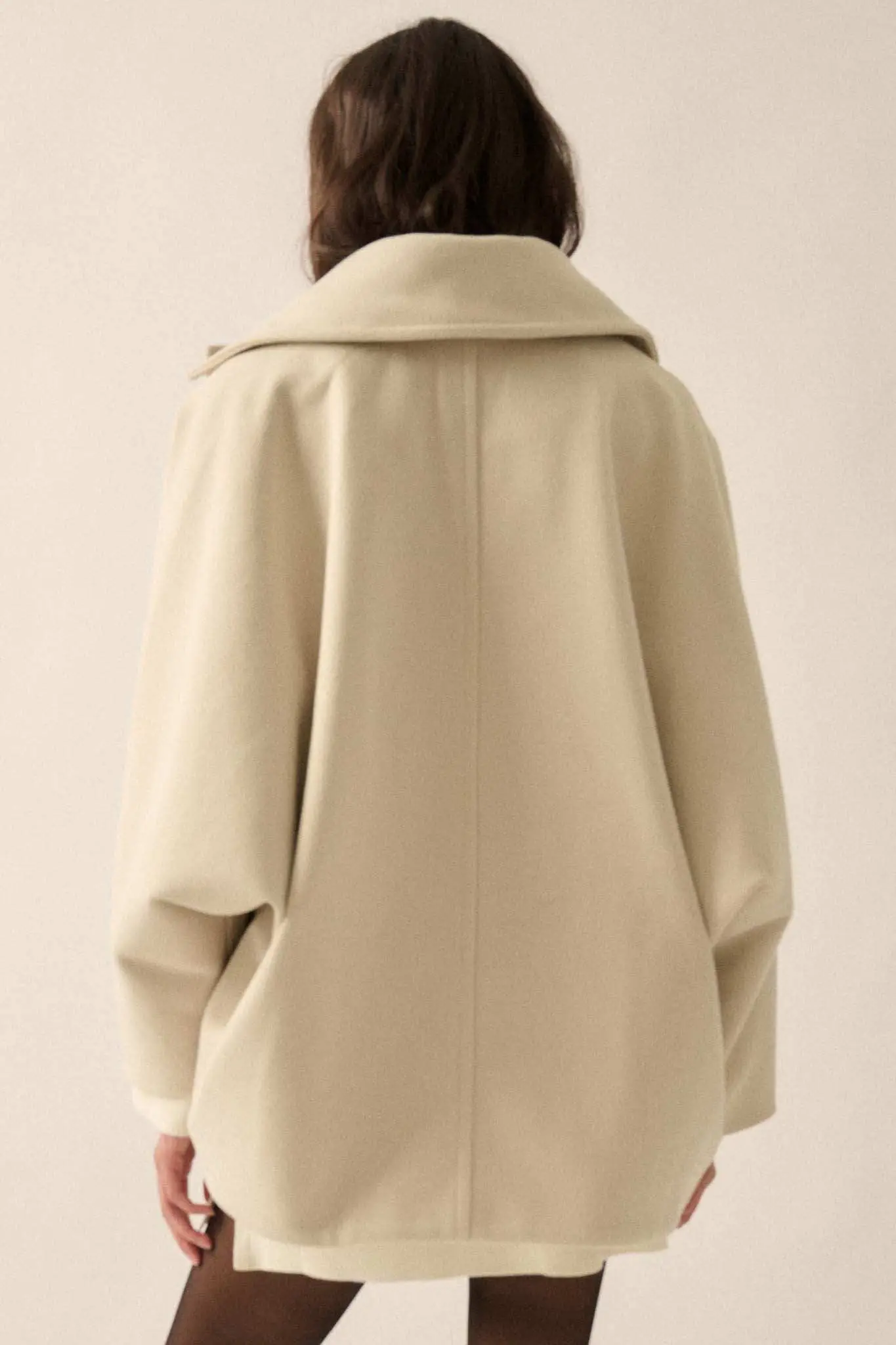 Sea to Shore Ribbed Knit Dolman Peacoat - Image 9