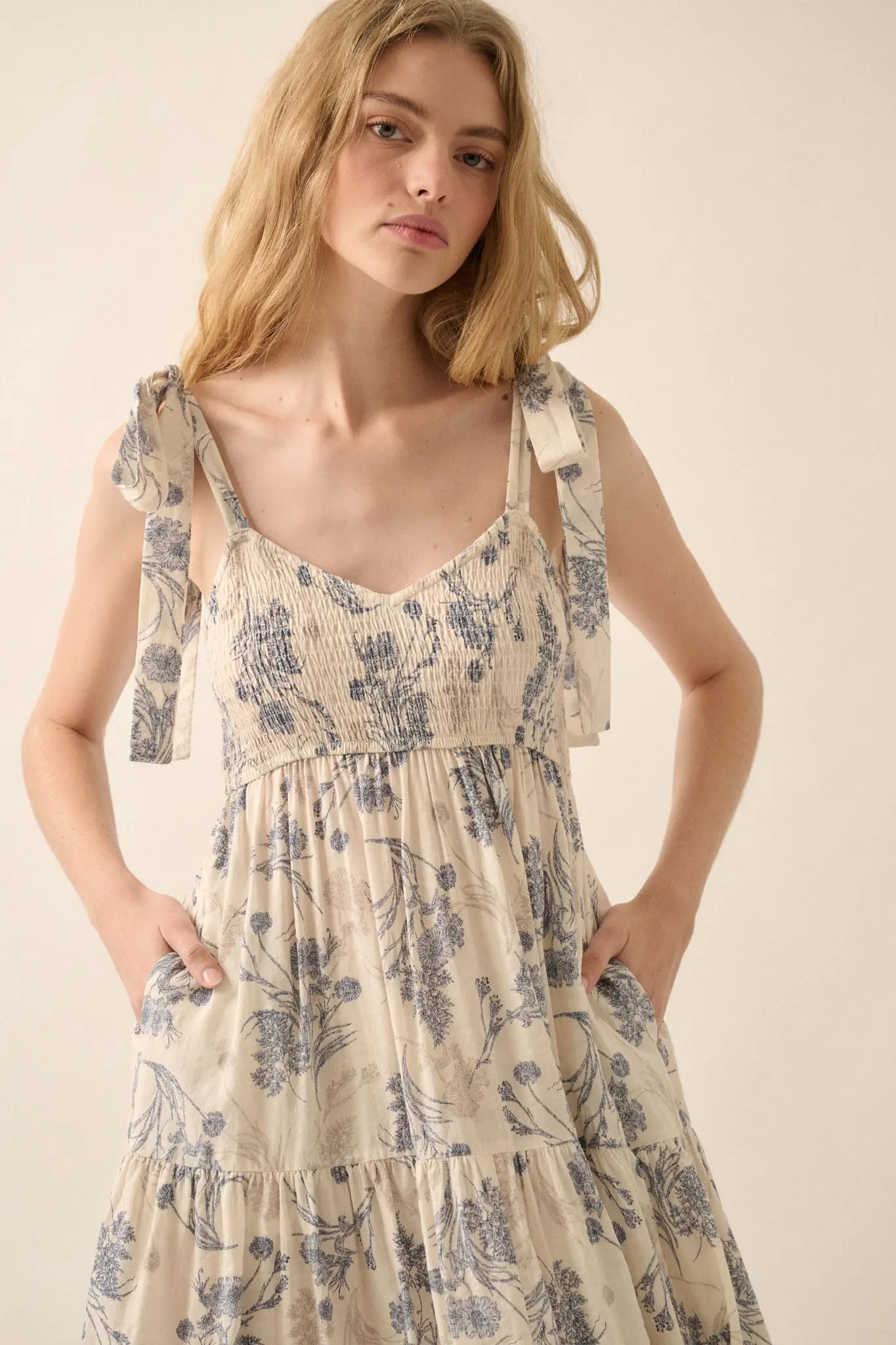 Sentimental Beauty Floral Tiered Ruffle Maxi Dress - Image 3