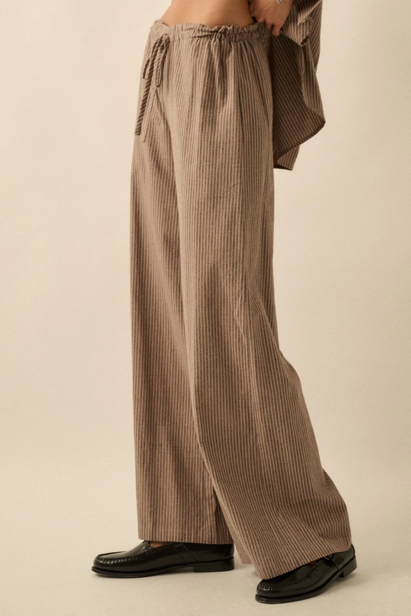 Set It Straight Double Pinstripe Wide-Leg Pants - Image 8