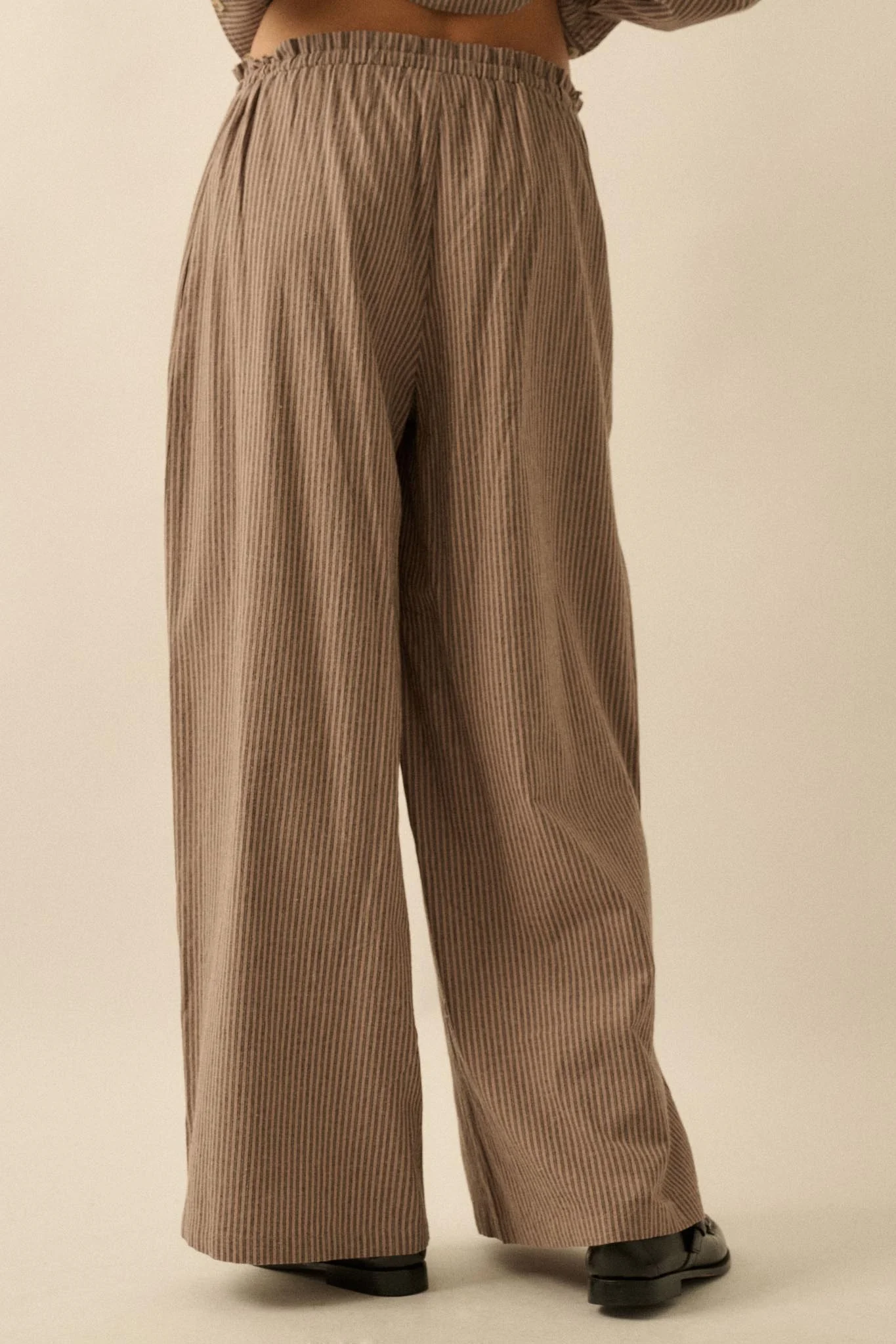 Set It Straight Double Pinstripe Wide-Leg Pants - Image 9