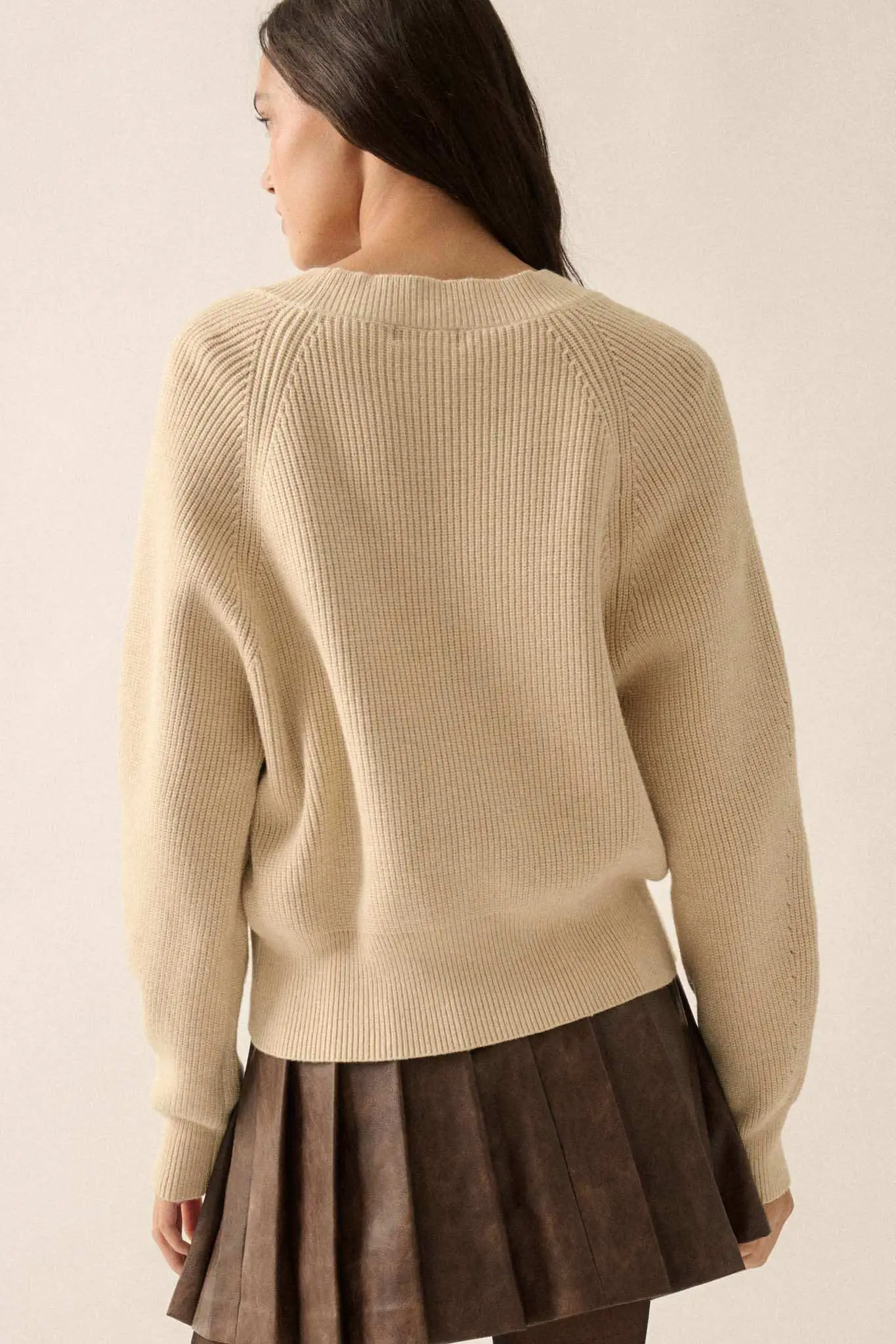 Shrug It Off Layered-Look Rib-Knit Cardigan Sweater - Image 12