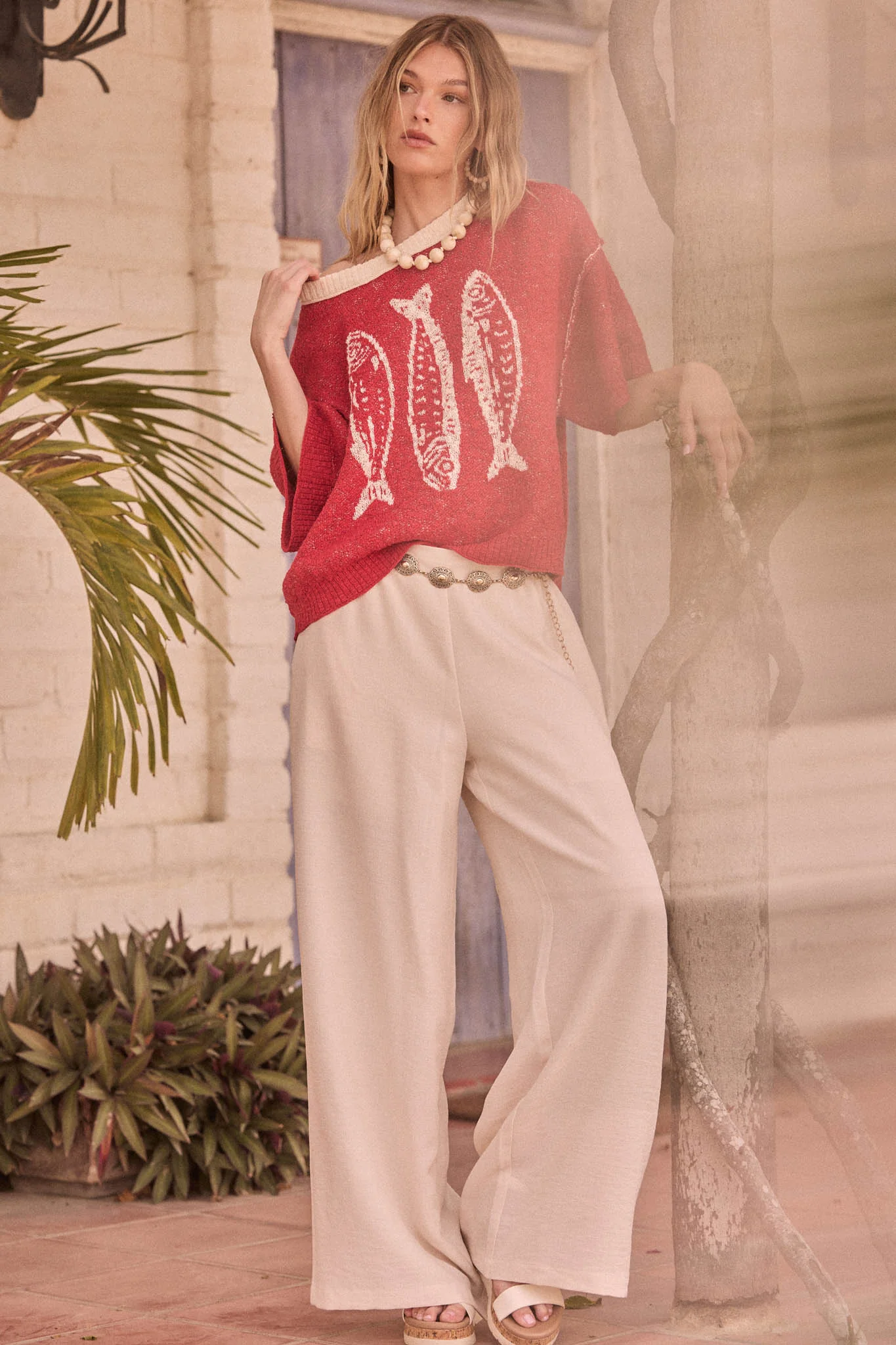 Sidewalk Talk Wide-Leg Drawstring Pocket Pants