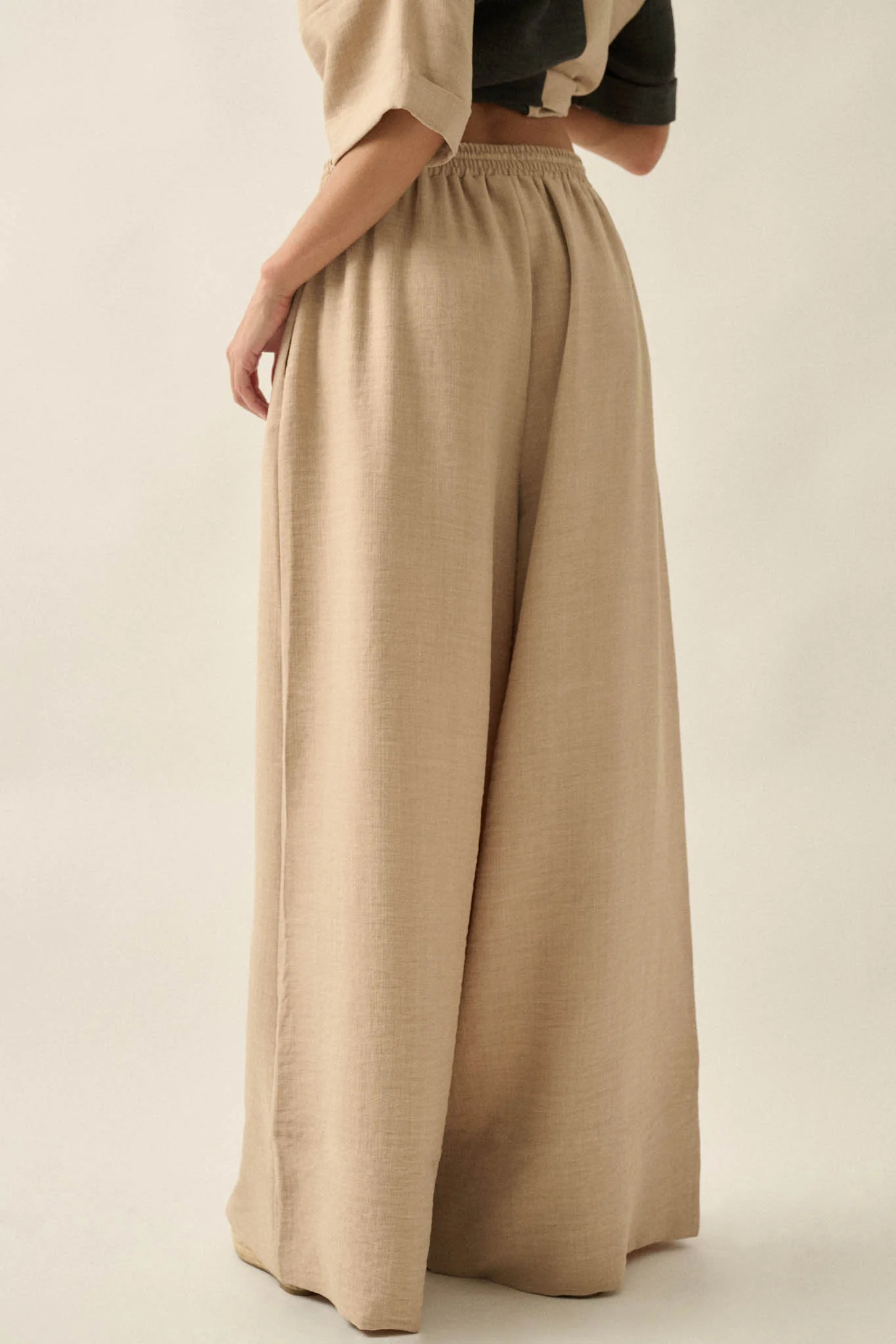 Sidewalk Talk Wide-Leg Drawstring Pocket Pants - Image 21