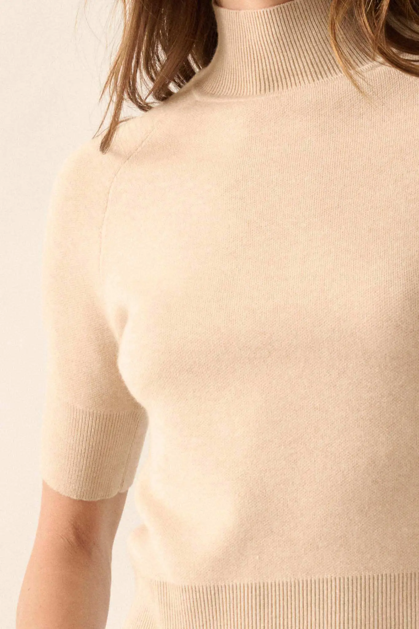 Simple Pleasures Short-Sleeve Mock-Neck Sweater - Image 15