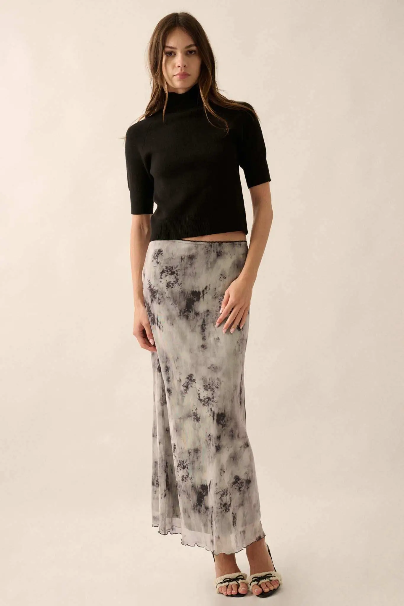 Simple Pleasures Short-Sleeve Mock-Neck Sweater - Image 6