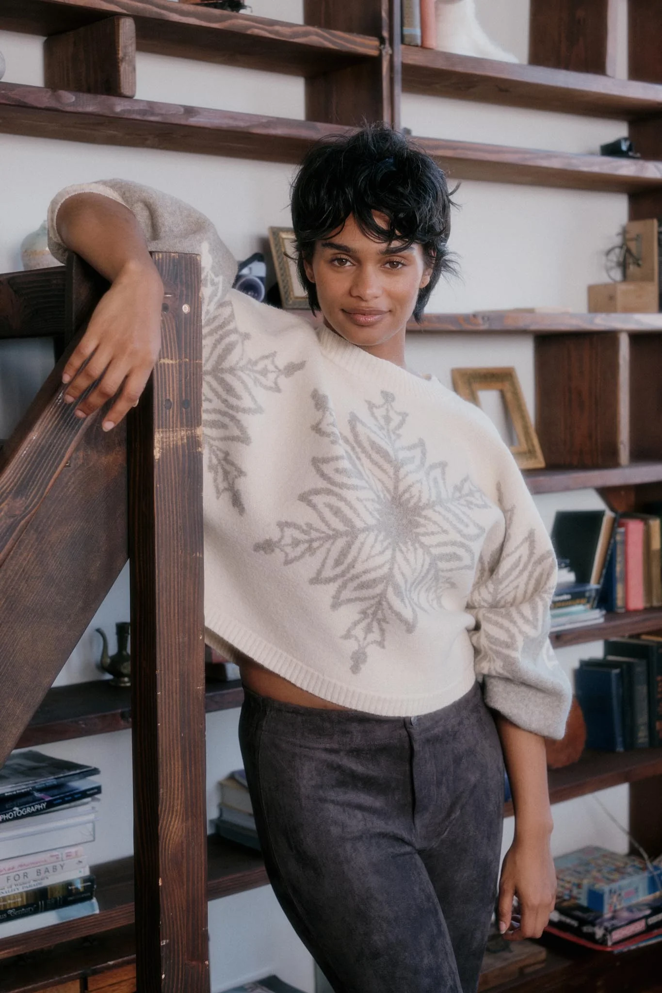 Snow What Snowflake Jacquard-Knit Dolman Sweater - Image 3