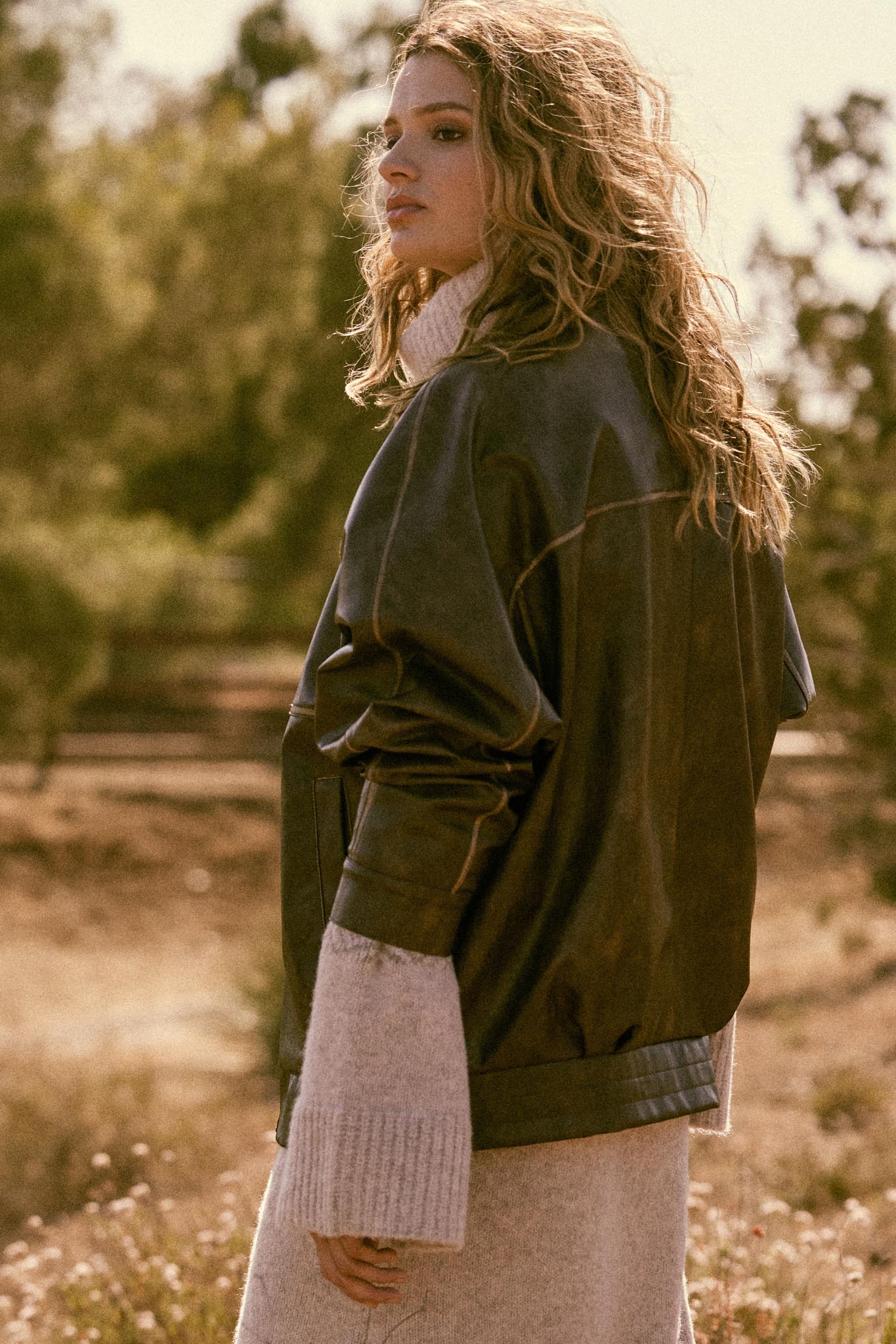 Soul Rider Vegan Leather Oversize Jacket - Image 3